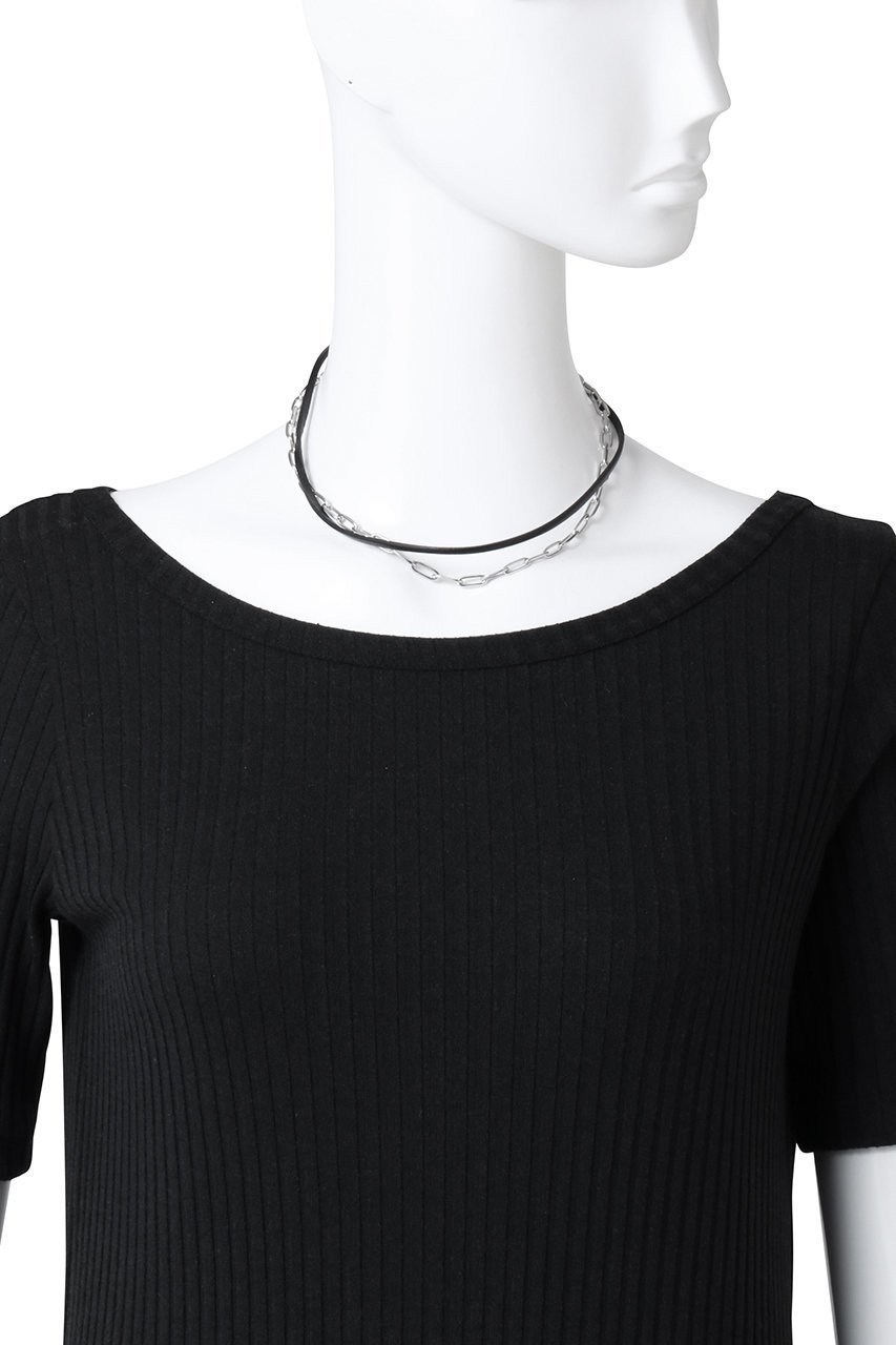 【プランク プロジェクト/PRANK PROJECT】のレザーチェーン2WAYチョーカー / Leather Chain 2way Choker 人気、トレンドファッション・服の通販 founy(ファニー) 　ファッション　Fashion　レディースファッション　Fashion for Women　ジュエリー　Jewelry　ネックレス　Necklaces & Pendants　シンプル　Simple, Minimal　チェーン　Chain, Chain Strap　チョーカー　Tulle, Mesh Fabric　ネックレス　Necklace, Pendant Necklace　フロント　Front, Front Design　other-3|ID: prp329100004308136 ipo3291000000035621618