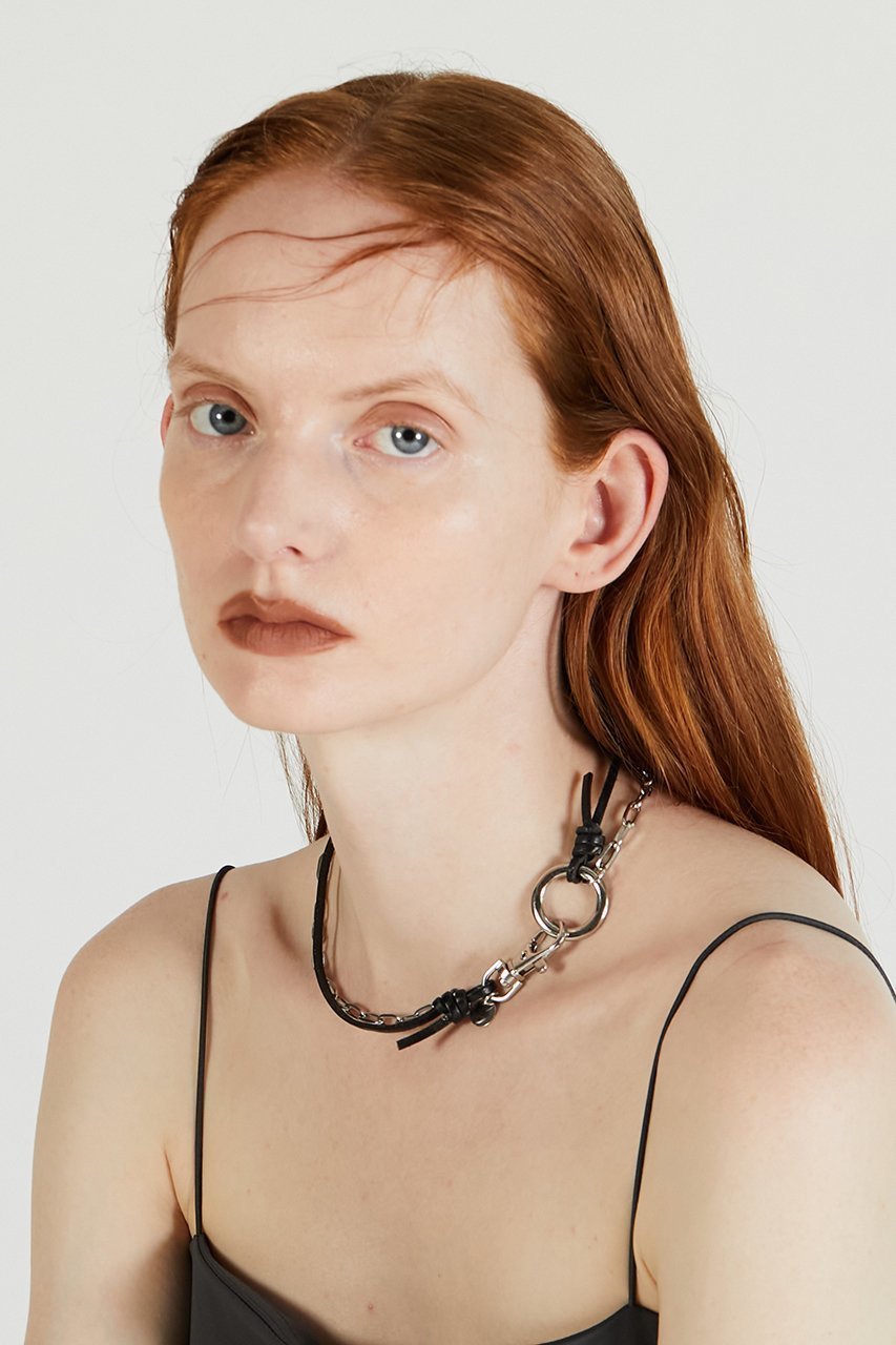 【プランク プロジェクト/PRANK PROJECT】のレザーチェーン2WAYチョーカー / Leather Chain 2way Choker 人気、トレンドファッション・服の通販 founy(ファニー) 　ファッション　Fashion　レディースファッション　Fashion for Women　ジュエリー　Jewelry　ネックレス　Necklaces & Pendants　シンプル　Simple, Minimal　チェーン　Chain, Chain Strap　チョーカー　Tulle, Mesh Fabric　ネックレス　Necklace, Pendant Necklace　フロント　Front, Front Design　other-7|ID: prp329100004308136 ipo3291000000035621622