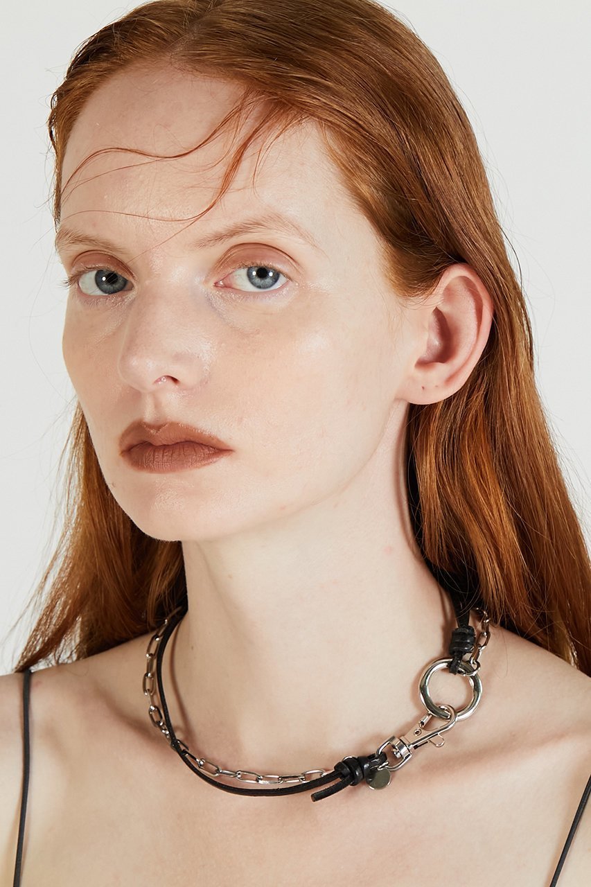 【プランク プロジェクト/PRANK PROJECT】のレザーチェーン2WAYチョーカー / Leather Chain 2way Choker 人気、トレンドファッション・服の通販 founy(ファニー) 　ファッション　Fashion　レディースファッション　Fashion for Women　ジュエリー　Jewelry　ネックレス　Necklaces & Pendants　シンプル　Simple, Minimal　チェーン　Chain, Chain Strap　チョーカー　Tulle, Mesh Fabric　ネックレス　Necklace, Pendant Necklace　フロント　Front, Front Design　other-8|ID: prp329100004308136 ipo3291000000035621623