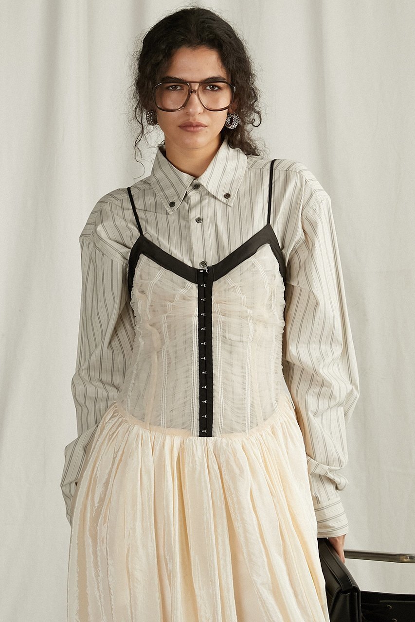 【プランク プロジェクト/PRANK PROJECT】のシャーリングチュールワンピース / Shirring Tulle Dress 人気、トレンドファッション・服の通販 founy(ファニー) 　ファッション　Fashion　レディースファッション　Fashion for Women　ワンピース　Dresses　フォーマル・パーティードレス・結婚式用ドレス　Elegant & Casual Dresses　チュニック　Tunic Tops & Dresses　おすすめ　Recommended / Our Picks　インナー　Innerwear　キャミワンピース　Cami Dress, Slip Dress　シアー　Sheer, See-Through　シャーリング　Shirring, Ruched　タンク　Tank Top, Sleeveless Top　チュニック　Tunic, Long Top　チュール　Tulip, Tulip Motif　ドレス　Dress, One-Piece　パーティ　Party, Party Style　リゾート　Resort, Vacation Style　ロング　Long, Long-Length　ワッシャー　Washer, Crinkled Finish　エレガント 上品　Elegant　other-6|ID: prp329100004308138 ipo3291000000032881928