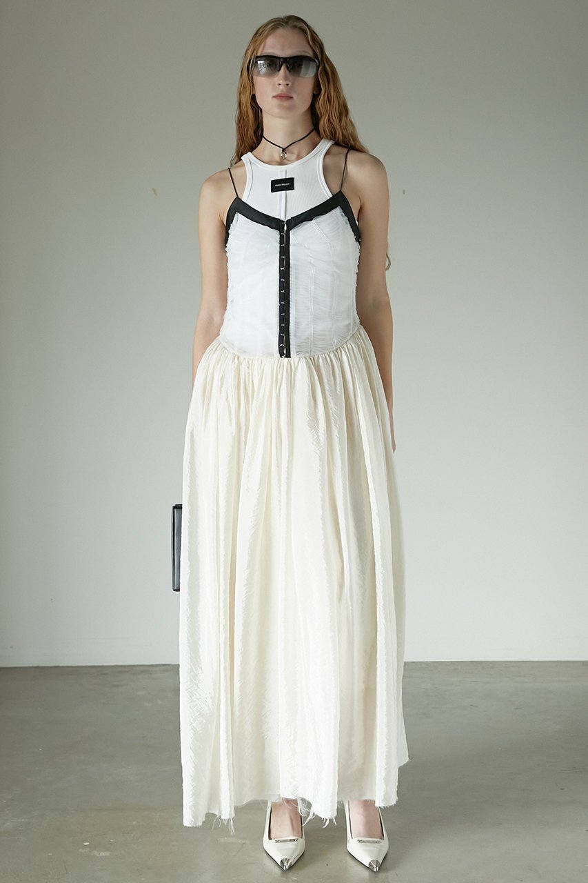 【プランク プロジェクト/PRANK PROJECT】のシャーリングチュールワンピース / Shirring Tulle Dress 人気、トレンドファッション・服の通販 founy(ファニー) 　ファッション　Fashion　レディースファッション　Fashion for Women　ワンピース　Dresses　フォーマル・パーティードレス・結婚式用ドレス　Elegant & Casual Dresses　チュニック　Tunic Tops & Dresses　おすすめ　Recommended / Our Picks　インナー　Innerwear　キャミワンピース　Cami Dress, Slip Dress　シアー　Sheer, See-Through　シャーリング　Shirring, Ruched　タンク　Tank Top, Sleeveless Top　チュニック　Tunic, Long Top　チュール　Tulip, Tulip Motif　ドレス　Dress, One-Piece　パーティ　Party, Party Style　リゾート　Resort, Vacation Style　ロング　Long, Long-Length　ワッシャー　Washer, Crinkled Finish　エレガント 上品　Elegant　other-8|ID: prp329100004308138 ipo3291000000032881941