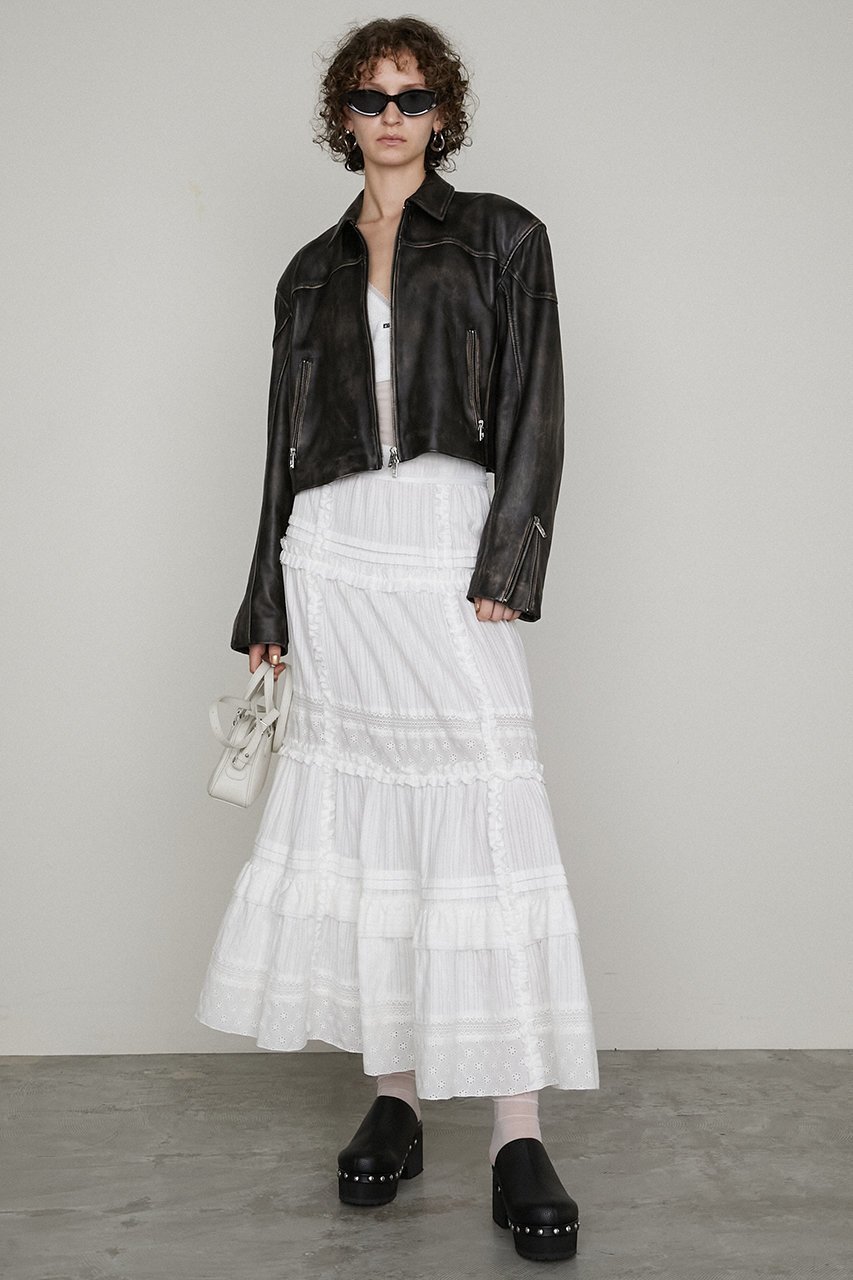 【プランク プロジェクト/PRANK PROJECT】のレザークロップドモトジャケット / Leather Cropped Moto Jacket 人気、トレンドファッション・服の通販 founy(ファニー) 　ファッション　Fashion　レディースファッション　Fashion for Women　アウター　Coat / Outerwear Collection　レディースジャケット・軽アウター　Jackets　ブルゾンジャケット・スポーティアウター　Blouson Jackets　おすすめ　Recommended / Our Picks　クロップド　Cropped, Short Length　シンプル　Simple, Minimal　ジャケット　Jacket, Outerwear　バランス　Balance, Style Balance　ブルゾン　Blouson, Bomber Jacket　レース　Lace, Lace Fabric　軽量　Lightweight, Ultra Light　other-7|ID: prp329100004308139 ipo3291000000035825883