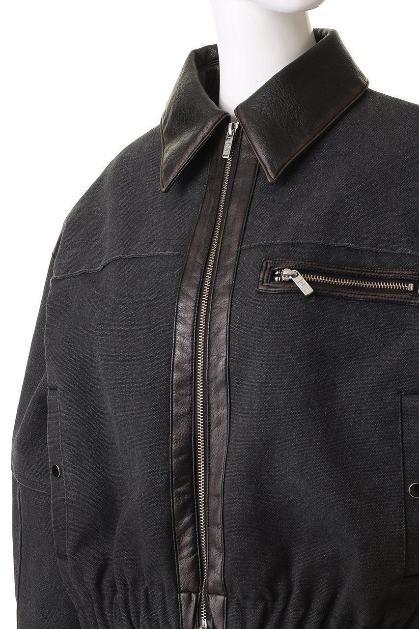 【プランク プロジェクト/PRANK PROJECT】のキャンバスショートブルゾン / Canvas Short Blouson 人気、トレンドファッション・服の通販 founy(ファニー) 　ファッション　Fashion　レディースファッション　Fashion for Women　アウター　Coat / Outerwear Collection　レディースジャケット・軽アウター　Jackets　ブルゾンジャケット・スポーティアウター　Blouson Jackets　おすすめ　Recommended / Our Picks　キャンバス　Canvas, Canvas Fabric　ショルダー　Shoulder, Shoulder Strap　ショート　Short, Short Length　ジャケット　Jacket, Outerwear　タイトスカート　Pencil Skirt, Tight Skirt　バランス　Balance, Style Balance　フェイクレザー　Faux Leather, PU Leather　フェミニン　Feminine, Girly　ブルゾン　Blouson, Bomber Jacket　ヴィンテージ　Vintage Style　other-5|ID: prp329100004308142 ipo3291000000032917961