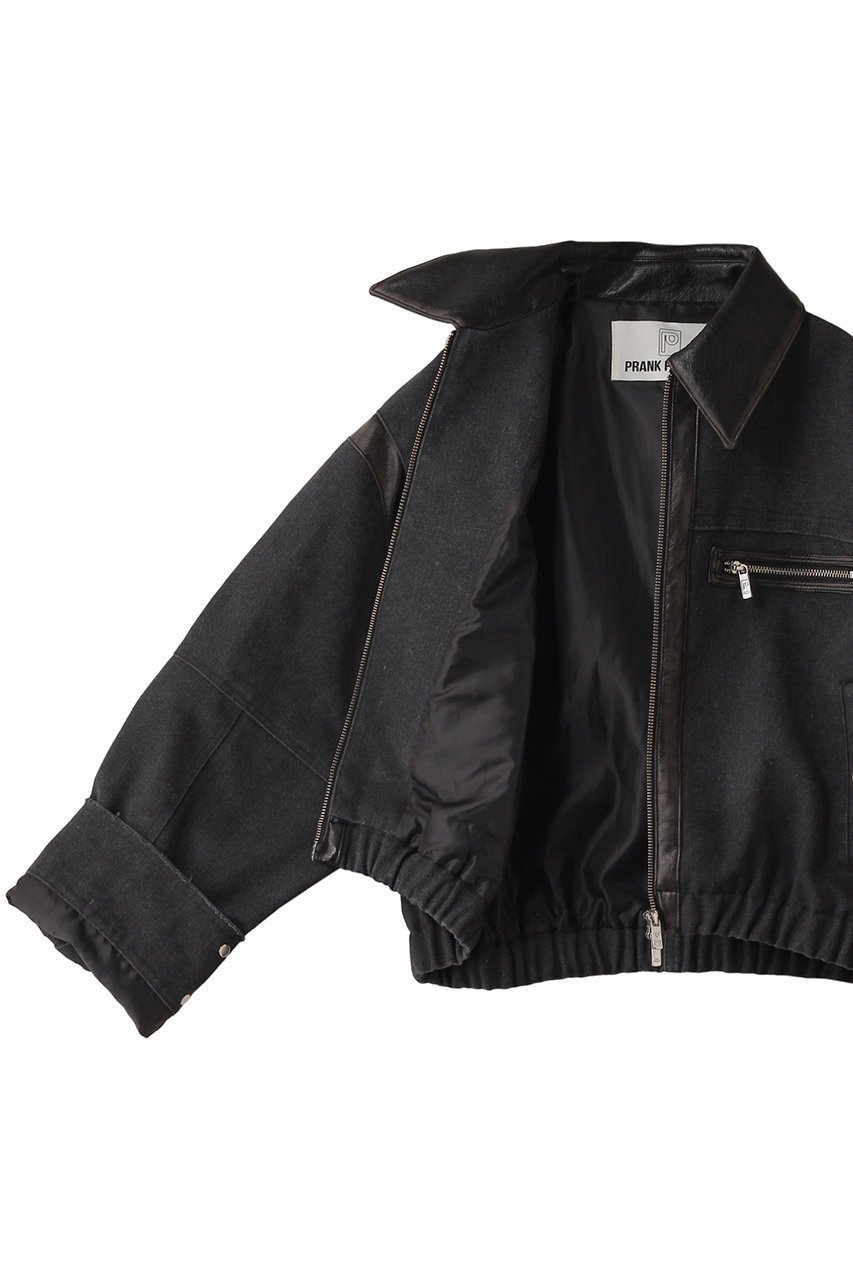 【プランク プロジェクト/PRANK PROJECT】のキャンバスショートブルゾン / Canvas Short Blouson 人気、トレンドファッション・服の通販 founy(ファニー) 　ファッション　Fashion　レディースファッション　Fashion for Women　アウター　Coat / Outerwear Collection　レディースジャケット・軽アウター　Jackets　ブルゾンジャケット・スポーティアウター　Blouson Jackets　おすすめ　Recommended / Our Picks　キャンバス　Canvas, Canvas Fabric　ショルダー　Shoulder, Shoulder Strap　ショート　Short, Short Length　ジャケット　Jacket, Outerwear　タイトスカート　Pencil Skirt, Tight Skirt　バランス　Balance, Style Balance　フェイクレザー　Faux Leather, PU Leather　フェミニン　Feminine, Girly　ブルゾン　Blouson, Bomber Jacket　ヴィンテージ　Vintage Style　other-6|ID: prp329100004308142 ipo3291000000032917974