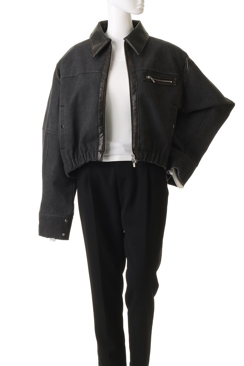 【プランク プロジェクト/PRANK PROJECT】のキャンバスショートブルゾン / Canvas Short Blouson 人気、トレンドファッション・服の通販 founy(ファニー) 　ファッション　Fashion　レディースファッション　Fashion for Women　アウター　Coat / Outerwear Collection　レディースジャケット・軽アウター　Jackets　ブルゾンジャケット・スポーティアウター　Blouson Jackets　おすすめ　Recommended / Our Picks　キャンバス　Canvas, Canvas Fabric　ショルダー　Shoulder, Shoulder Strap　ショート　Short, Short Length　ジャケット　Jacket, Outerwear　タイトスカート　Pencil Skirt, Tight Skirt　バランス　Balance, Style Balance　フェイクレザー　Faux Leather, PU Leather　フェミニン　Feminine, Girly　ブルゾン　Blouson, Bomber Jacket　ヴィンテージ　Vintage Style　other-7|ID: prp329100004308142 ipo3291000000032917987
