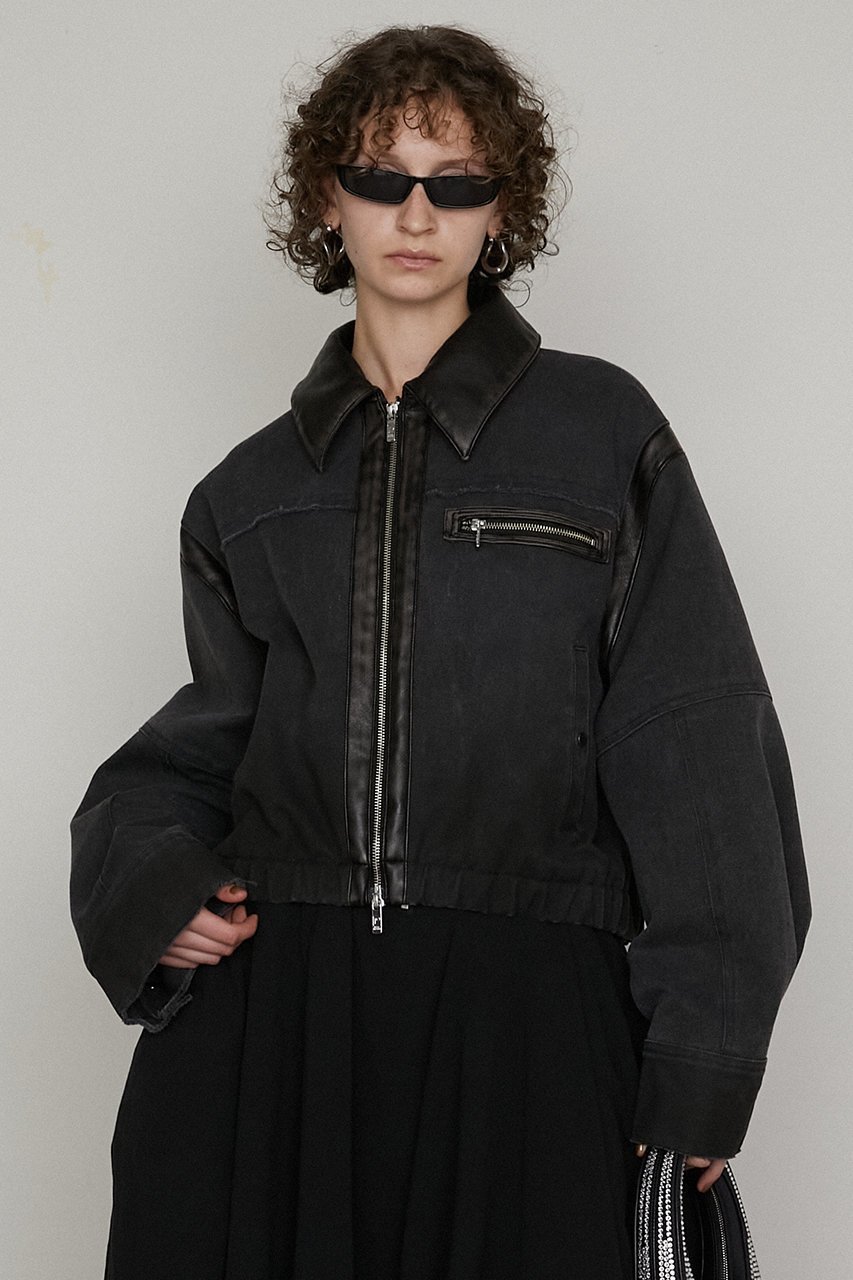 【プランク プロジェクト/PRANK PROJECT】のキャンバスショートブルゾン / Canvas Short Blouson 人気、トレンドファッション・服の通販 founy(ファニー) 　ファッション　Fashion　レディースファッション　Fashion for Women　アウター　Coat / Outerwear Collection　レディースジャケット・軽アウター　Jackets　ブルゾンジャケット・スポーティアウター　Blouson Jackets　おすすめ　Recommended / Our Picks　キャンバス　Canvas, Canvas Fabric　ショルダー　Shoulder, Shoulder Strap　ショート　Short, Short Length　ジャケット　Jacket, Outerwear　タイトスカート　Pencil Skirt, Tight Skirt　バランス　Balance, Style Balance　フェイクレザー　Faux Leather, PU Leather　フェミニン　Feminine, Girly　ブルゾン　Blouson, Bomber Jacket　ヴィンテージ　Vintage Style　other-8|ID: prp329100004308142 ipo3291000000032917997