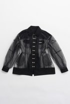 【プランク プロジェクト/PRANK PROJECT】のコクーンスリーブチュールブルゾン / Cocoon Sleeve Tulle Blouson BLK(ブラック)|ID:prp329100004308143