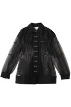 【プランク プロジェクト/PRANK PROJECT】のコクーンスリーブチュールブルゾン / Cocoon Sleeve Tulle Blouson BLK(ブラック)|ID: prp329100004308143 ipo3291000000032963559