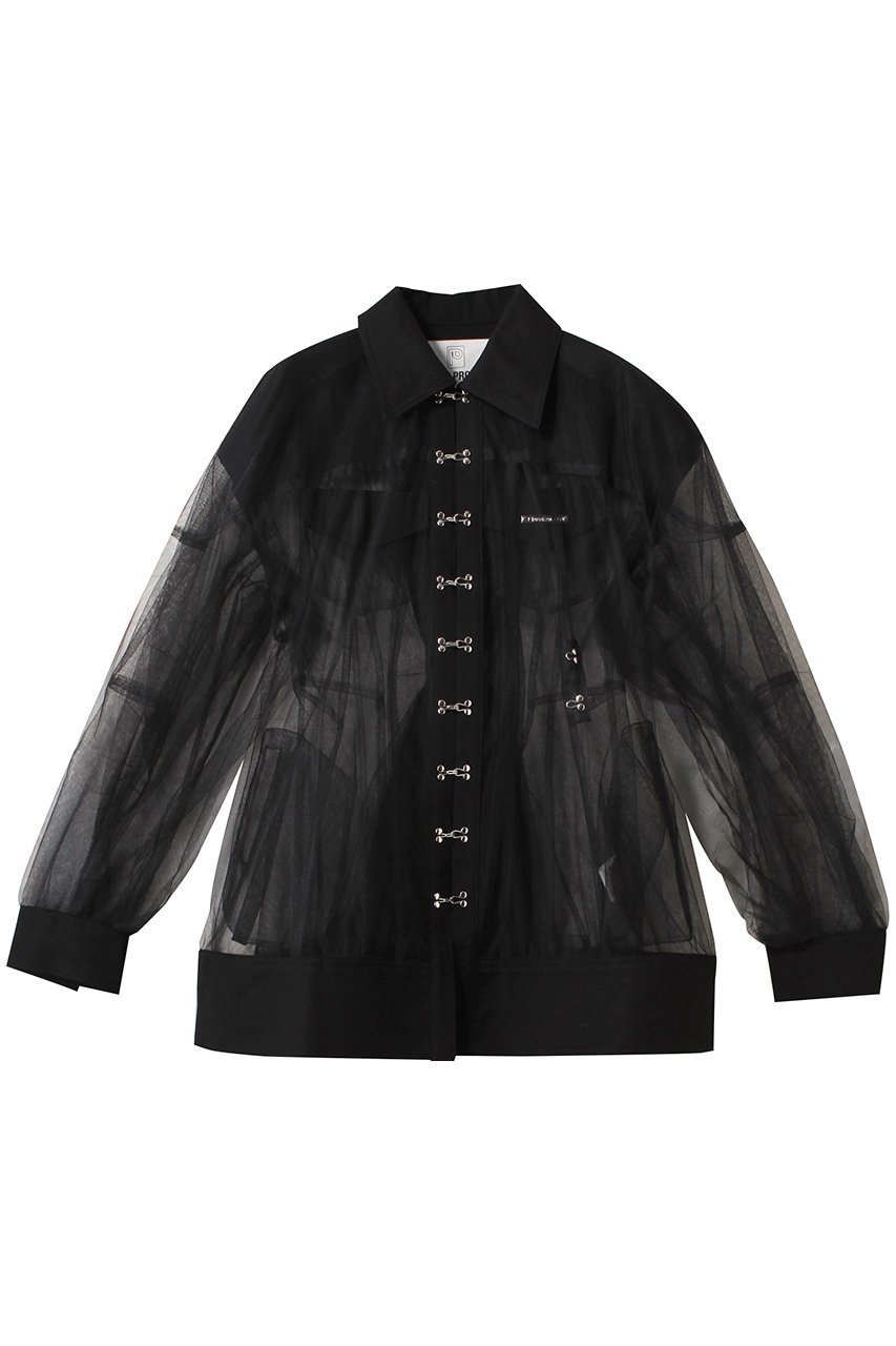 【プランク プロジェクト/PRANK PROJECT】のコクーンスリーブチュールブルゾン / Cocoon Sleeve Tulle Blouson インテリア・キッズ・メンズ・レディースファッション・服の通販 founy(ファニー) 　ファッション　Fashion　レディースファッション　Fashion for Women　アウター　Coat / Outerwear Collection　レディースジャケット・軽アウター　Jackets　ブルゾンジャケット・スポーティアウター　Blouson Jackets　おすすめ　Recommended / Our Picks　オックス　Oxford Fabric　シェイプ　Shape, Slim Fit　ジャケット　Jacket, Outerwear　チュニック　Tunic, Long Top　チュール　Tulip, Tulip Motif　トレンド　Trend, Trending Now　ブルゾン　Blouson, Bomber Jacket　ボトム　Bottoms, Lower Wear　BLK(ブラック)|ID: prp329100004308143 ipo3291000000032963559