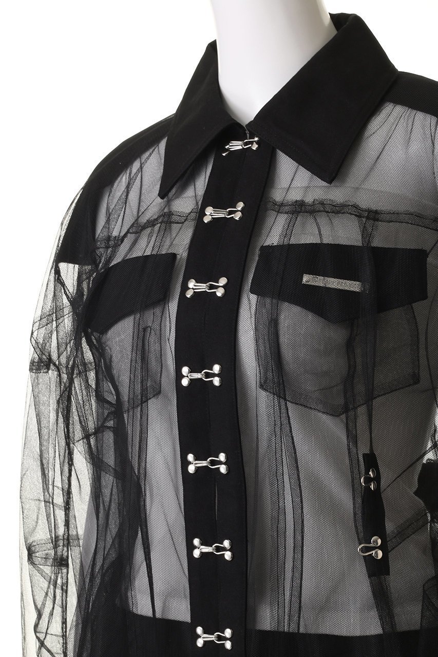 【プランク プロジェクト/PRANK PROJECT】のコクーンスリーブチュールブルゾン / Cocoon Sleeve Tulle Blouson 人気、トレンドファッション・服の通販 founy(ファニー) 　ファッション　Fashion　レディースファッション　Fashion for Women　アウター　Coat / Outerwear Collection　レディースジャケット・軽アウター　Jackets　ブルゾンジャケット・スポーティアウター　Blouson Jackets　おすすめ　Recommended / Our Picks　オックス　Oxford Fabric　シェイプ　Shape, Slim Fit　ジャケット　Jacket, Outerwear　チュニック　Tunic, Long Top　チュール　Tulip, Tulip Motif　トレンド　Trend, Trending Now　ブルゾン　Blouson, Bomber Jacket　ボトム　Bottoms, Lower Wear　other-5|ID: prp329100004308143 ipo3291000000032963580