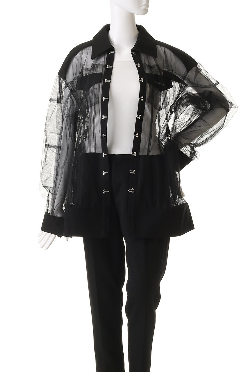 【プランク プロジェクト/PRANK PROJECT】のコクーンスリーブチュールブルゾン / Cocoon Sleeve Tulle Blouson 人気、トレンドファッション・服の通販 founy(ファニー) 　ファッション　Fashion　レディースファッション　Fashion for Women　アウター　Coat / Outerwear Collection　レディースジャケット・軽アウター　Jackets　ブルゾンジャケット・スポーティアウター　Blouson Jackets　おすすめ　Recommended / Our Picks　オックス　Oxford Fabric　シェイプ　Shape, Slim Fit　ジャケット　Jacket, Outerwear　チュニック　Tunic, Long Top　チュール　Tulip, Tulip Motif　トレンド　Trend, Trending Now　ブルゾン　Blouson, Bomber Jacket　ボトム　Bottoms, Lower Wear　other-7|ID: prp329100004308143 ipo3291000000032963591