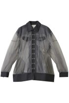【プランク プロジェクト/PRANK PROJECT】のコクーンスリーブチュールブルゾン / Cocoon Sleeve Tulle Blouson C.GRY(チャコールグレー)|ID: prp329100004308143 ipo3291000000035845458