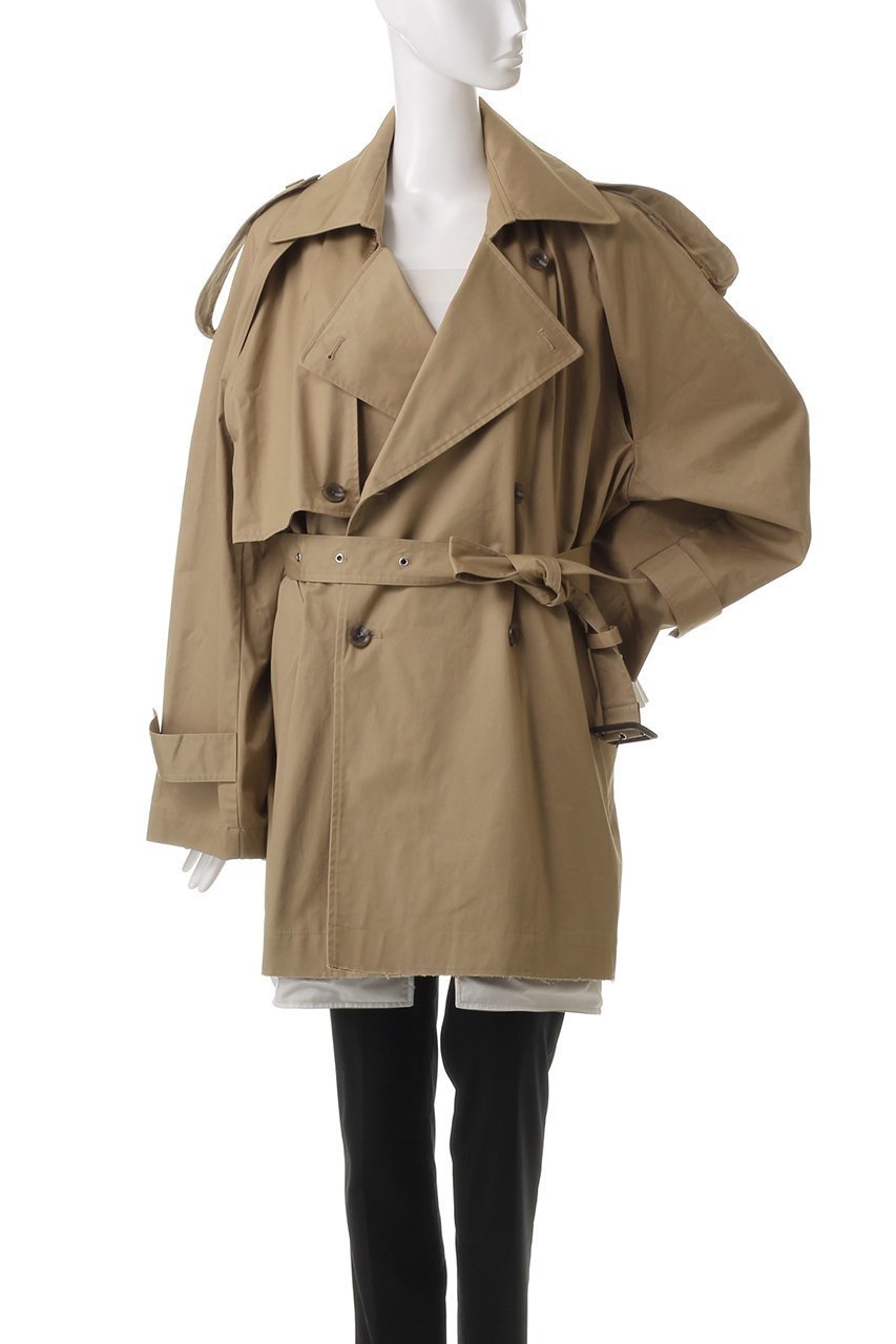 【プランク プロジェクト/PRANK PROJECT】のカットアウトトレンチコート / Cut-out Trench Coat 人気、トレンドファッション・服の通販 founy(ファニー) 　ファッション　Fashion　レディースファッション　Fashion for Women　アウター　Coat / Outerwear Collection　コート・ロングコート・ピーコート　Long Coats, Peacoats & More　トレンチコート / 春秋の定番アウター　Trench Coats　おすすめ　Recommended / Our Picks　ショート　Short, Short Length　スリット　Slit, Slit Detail　デニム　Denim, Jeans Material　バランス　Balance, Style Balance　フォルム　Silhouette, Form　ポンチョ　Poncho, Cape Style　ロング　Long, Long-Length　ワッシャー　Washer, Crinkled Finish　今季　This Season, Current Season　定番　Standard, Basic Item　other-2|ID: prp329100004308144 ipo3291000000035727971