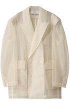 【プランク プロジェクト/PRANK PROJECT】のダブルレイヤーチュールジャケット / Bonded Tulle Jacket WHT(ホワイト)|ID: prp329100004308146 ipo3291000000036796876
