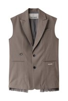 【プランク プロジェクト/PRANK PROJECT】のチュールドッキングジレ / Tulle Docking Gilet BGE(ベージュ)|ID: prp329100004308148 ipo3291000000032918021
