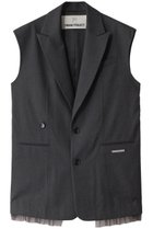 【プランク プロジェクト/PRANK PROJECT】のチュールドッキングジレ / Tulle Docking Gilet GRY(グレー)|ID: prp329100004308148 ipo3291000000032918032
