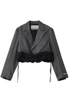 【プランク プロジェクト/PRANK PROJECT】のボリュームモチーフショートジャケット / Volume Motif Short Jacket 人気、トレンドファッション・服の通販 founy(ファニー) ファッション Fashion レディースファッション Fashion for Women アウター Coat / Outerwear Collection レディースジャケット・軽アウター Jackets キャミ Camisole, Cami Top コンパクト Compact, Small Size ショート Short, Short Length シンプル Simple, Minimal ジャケット Jacket, Outerwear ストレート Straight, Straight Cut ビスチェ Bustier, Corset Top ボトム Bottoms, Lower Wear モチーフ Motif, Design Theme リネン Linen, Linen Fabric ワイド Wide, Wide Fit おすすめ Recommended / Our Picks thumbnail MLT(マルチカラー)|ID: prp329100004308150 ipo3291000000035490842