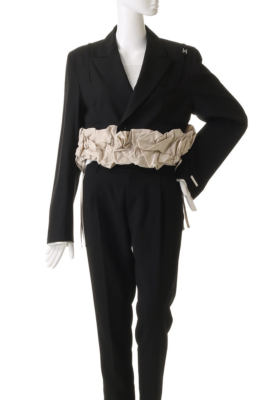 【プランク プロジェクト/PRANK PROJECT】のボリュームモチーフショートジャケット / Volume Motif Short Jacket 人気、トレンドファッション・服の通販 founy(ファニー) ファッション Fashion レディースファッション Fashion for Women アウター Coat / Outerwear Collection レディースジャケット・軽アウター Jackets キャミ Camisole, Cami Top コンパクト Compact, Small Size ショート Short, Short Length シンプル Simple, Minimal ジャケット Jacket, Outerwear ストレート Straight, Straight Cut ビスチェ Bustier, Corset Top ボトム Bottoms, Lower Wear モチーフ Motif, Design Theme リネン Linen, Linen Fabric ワイド Wide, Wide Fit おすすめ Recommended / Our Picks other-2|ID: prp329100004308150 ipo3291000000035490843