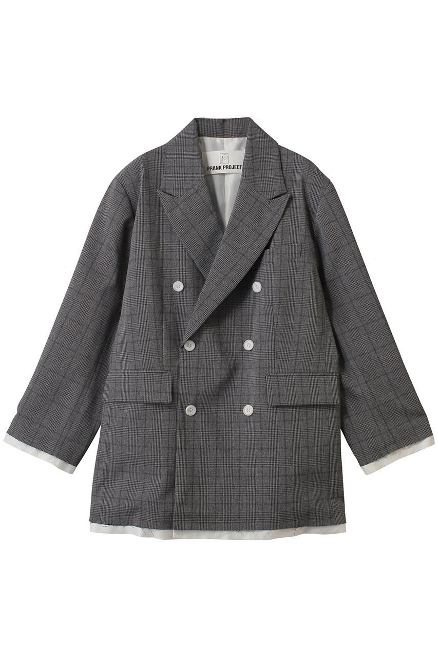 【プランク プロジェクト/PRANK PROJECT】のオーバーサイズジャケット / Oversized Jacket インテリア・キッズ・メンズ・レディースファッション・服の通販 founy(ファニー) 　ファッション　Fashion　レディースファッション　Fashion for Women　アウター　Coat / Outerwear Collection　レディースジャケット・軽アウター　Jackets　インナー　Innerwear　コーティング　Coating, Coated Finish　ジャケット　Jacket, Outerwear　ストライプ　Stripe, Striped Pattern　ダウン　Down, Puffer　ダブル　Double, Double-Breasted　チェック　Check, Plaid, Tartan　パーカー　Hoodie, Parka　ロング　Long, Long-Length　おすすめ　Recommended / Our Picks　MLT(マルチカラー)|ID: prp329100004308151 ipo3291000000032932189