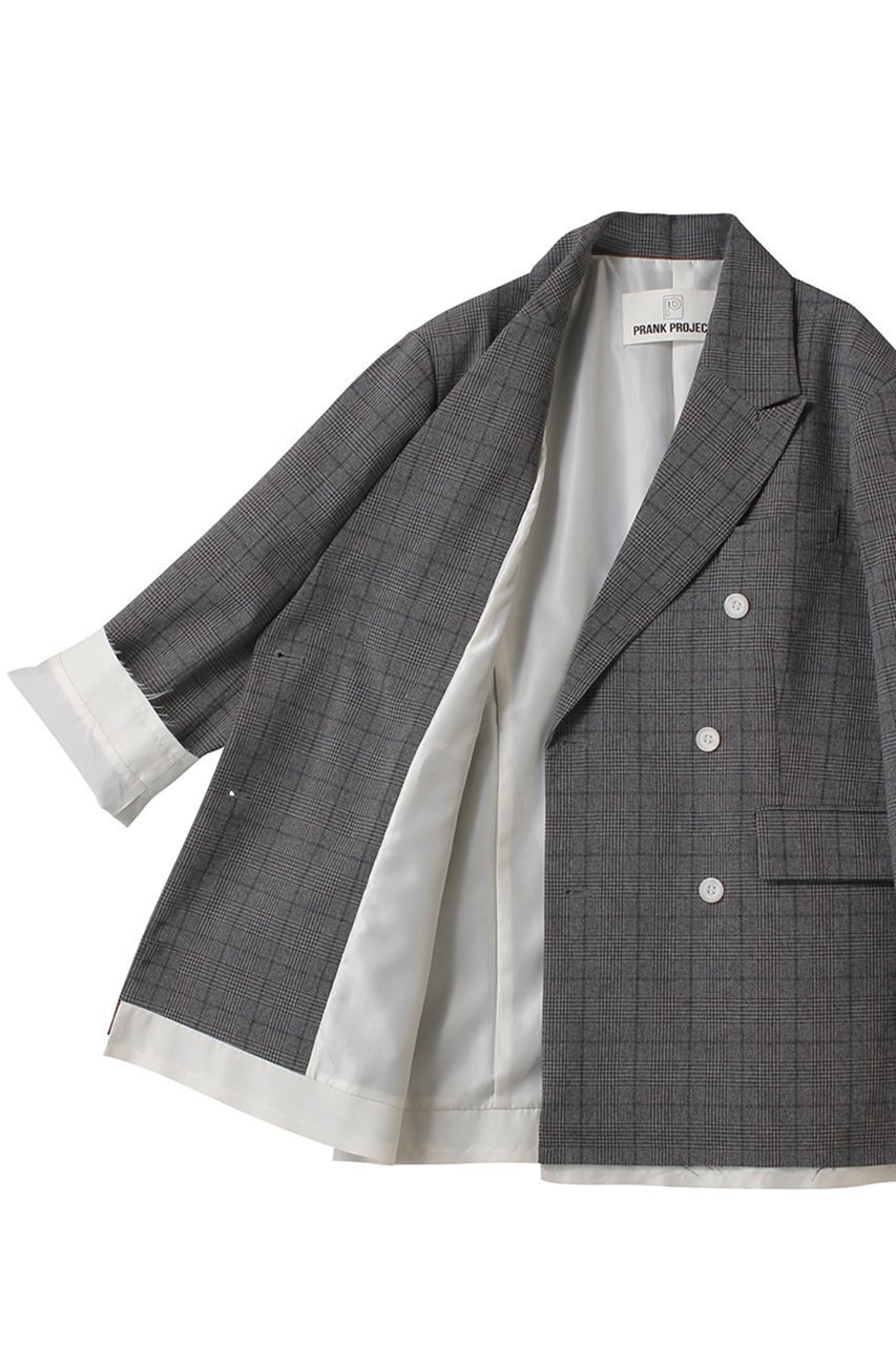 【プランク プロジェクト/PRANK PROJECT】のオーバーサイズジャケット / Oversized Jacket 人気、トレンドファッション・服の通販 founy(ファニー) 　ファッション　Fashion　レディースファッション　Fashion for Women　アウター　Coat / Outerwear Collection　レディースジャケット・軽アウター　Jackets　インナー　Innerwear　コーティング　Coating, Coated Finish　ジャケット　Jacket, Outerwear　ストライプ　Stripe, Striped Pattern　ダウン　Down, Puffer　ダブル　Double, Double-Breasted　チェック　Check, Plaid, Tartan　パーカー　Hoodie, Parka　ロング　Long, Long-Length　おすすめ　Recommended / Our Picks　other-6|ID: prp329100004308151 ipo3291000000032932233