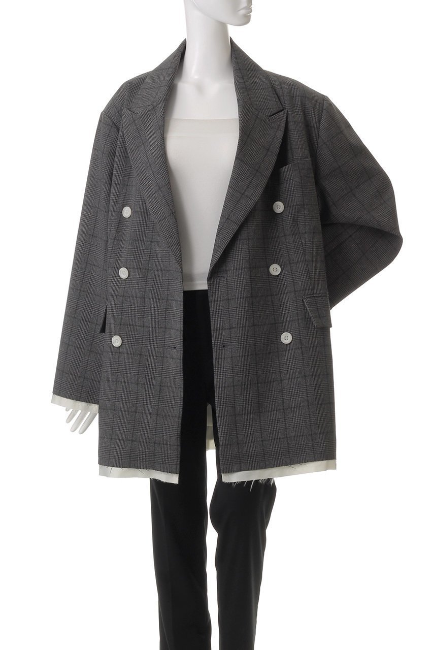 【プランク プロジェクト/PRANK PROJECT】のオーバーサイズジャケット / Oversized Jacket 人気、トレンドファッション・服の通販 founy(ファニー) 　ファッション　Fashion　レディースファッション　Fashion for Women　アウター　Coat / Outerwear Collection　レディースジャケット・軽アウター　Jackets　インナー　Innerwear　コーティング　Coating, Coated Finish　ジャケット　Jacket, Outerwear　ストライプ　Stripe, Striped Pattern　ダウン　Down, Puffer　ダブル　Double, Double-Breasted　チェック　Check, Plaid, Tartan　パーカー　Hoodie, Parka　ロング　Long, Long-Length　おすすめ　Recommended / Our Picks　other-7|ID: prp329100004308151 ipo3291000000032932240