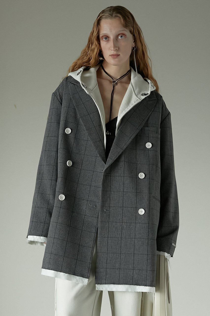 【プランク プロジェクト/PRANK PROJECT】のオーバーサイズジャケット / Oversized Jacket 人気、トレンドファッション・服の通販 founy(ファニー) 　ファッション　Fashion　レディースファッション　Fashion for Women　アウター　Coat / Outerwear Collection　レディースジャケット・軽アウター　Jackets　インナー　Innerwear　コーティング　Coating, Coated Finish　ジャケット　Jacket, Outerwear　ストライプ　Stripe, Striped Pattern　ダウン　Down, Puffer　ダブル　Double, Double-Breasted　チェック　Check, Plaid, Tartan　パーカー　Hoodie, Parka　ロング　Long, Long-Length　おすすめ　Recommended / Our Picks　other-8|ID: prp329100004308151 ipo3291000000032932247
