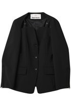 【プランク プロジェクト/PRANK PROJECT】のオープンネックジャケット / Open Neck Jacket 人気、トレンドファッション・服の通販 founy(ファニー) ファッション Fashion レディースファッション Fashion for Women アウター Coat / Outerwear Collection レディースジャケット・軽アウター Jackets おすすめ Recommended / Our Picks カッティング Cutting Detail クラシカル Classical, Vintage-Inspired シェイプ Shape, Slim Fit ジャケット Jacket, Outerwear スウェット / スエット Sweatshirt, Sweatwear セットアップ Set-Up, Coordinated Outfit チェック Check, Plaid, Tartan デニム Denim, Jeans Material ボトム Bottoms, Lower Wear マニッシュ Mannish, Boyish 無地 Plain, Solid Color thumbnail BLK(ブラック)|ID: prp329100004308152 ipo3291000000032966922