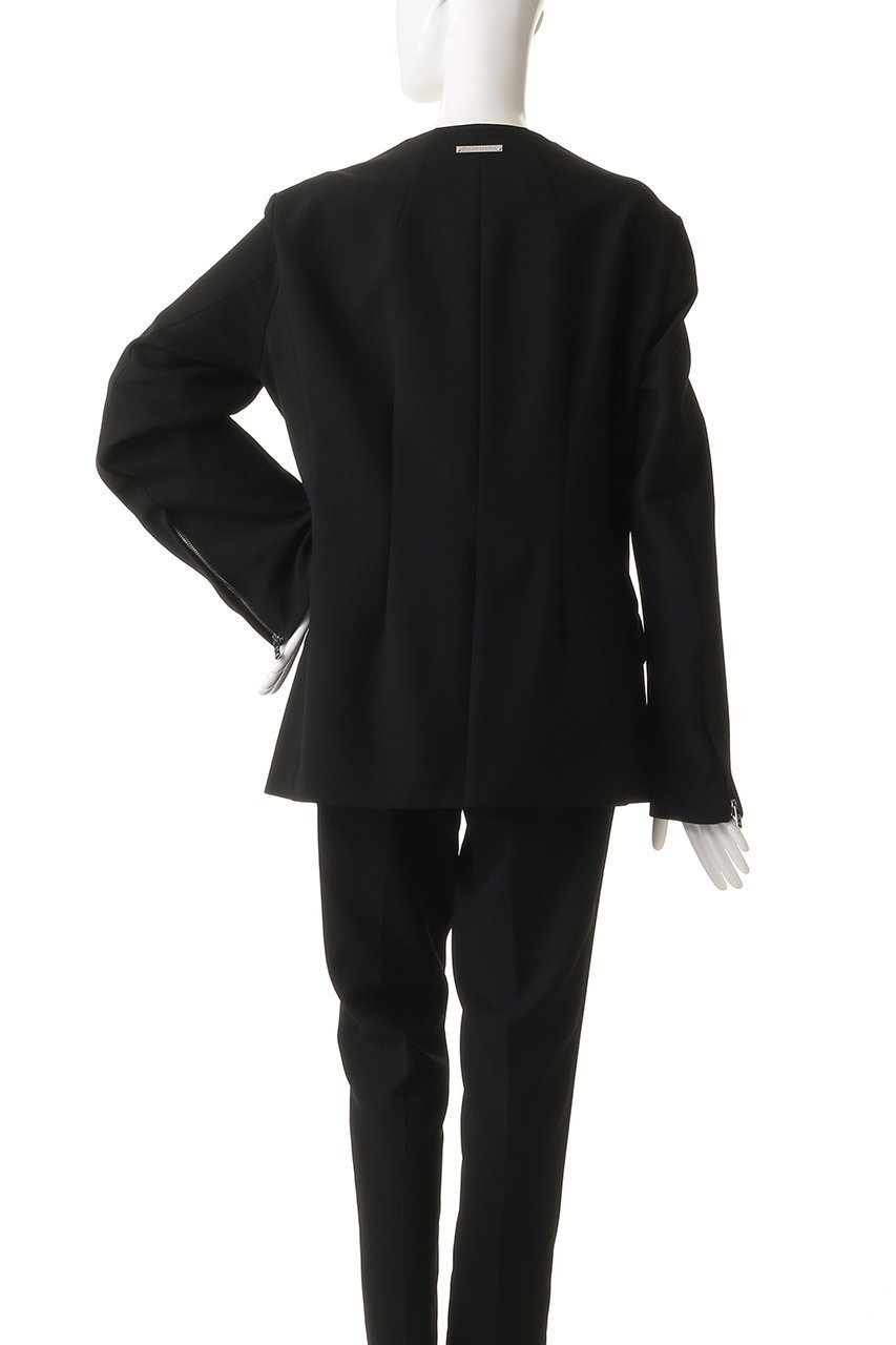 【プランク プロジェクト/PRANK PROJECT】のオープンネックジャケット / Open Neck Jacket 人気、トレンドファッション・服の通販 founy(ファニー) 　ファッション　Fashion　レディースファッション　Fashion for Women　アウター　Coat / Outerwear Collection　レディースジャケット・軽アウター　Jackets　おすすめ　Recommended / Our Picks　カッティング　Cutting Detail　クラシカル　Classical, Vintage-Inspired　シェイプ　Shape, Slim Fit　ジャケット　Jacket, Outerwear　スウェット / スエット　Sweatshirt, Sweatwear　セットアップ　Set-Up, Coordinated Outfit　チェック　Check, Plaid, Tartan　デニム　Denim, Jeans Material　ボトム　Bottoms, Lower Wear　マニッシュ　Mannish, Boyish　無地　Plain, Solid Color　other-4|ID: prp329100004308152 ipo3291000000032966932