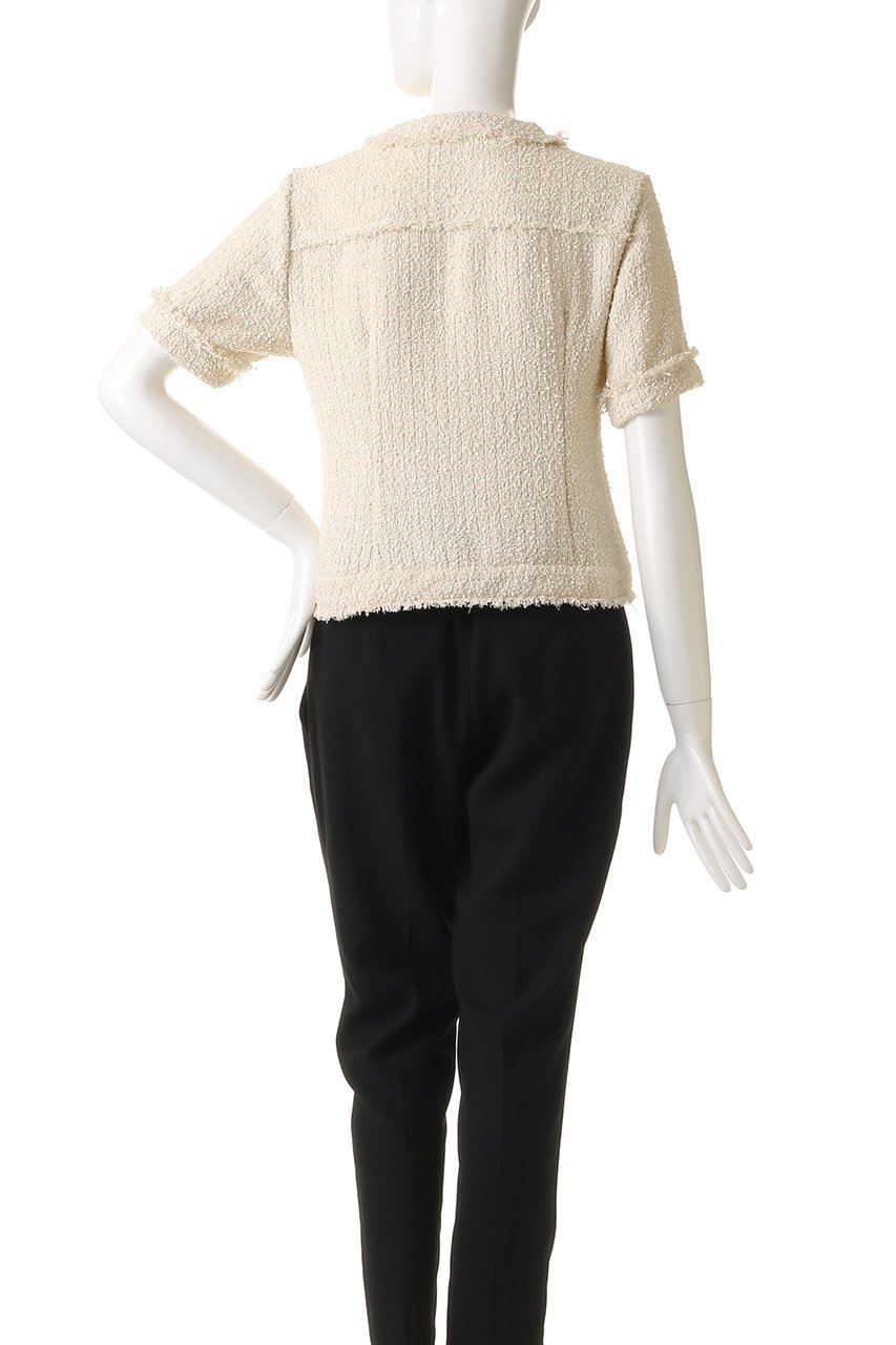 【プランク プロジェクト/PRANK PROJECT】のハーフスリーブツイードトップ / Half-Sleeve Tweed Top 人気、トレンドファッション・服の通販 founy(ファニー) 　ファッション　Fashion　レディースファッション　Fashion for Women　アウター　Coat / Outerwear Collection　レディースジャケット・軽アウター　Jackets　おすすめ　Recommended / Our Picks　インナー　Innerwear　カーゴパンツ　Cargo Pants, Utility Pants　コンパクト　Compact, Small Size　ジャケット　Jacket, Outerwear　タンク　Tank Top, Sleeveless Top　ツイード　Twill, Twill Weave　ワイド　Wide, Wide Fit　エレガント 上品　Elegant　夏　Summer　春　Spring　S/S・春夏　SS, Spring/Summer, Warm Season　other-4|ID: prp329100004308153 ipo3291000000036797209