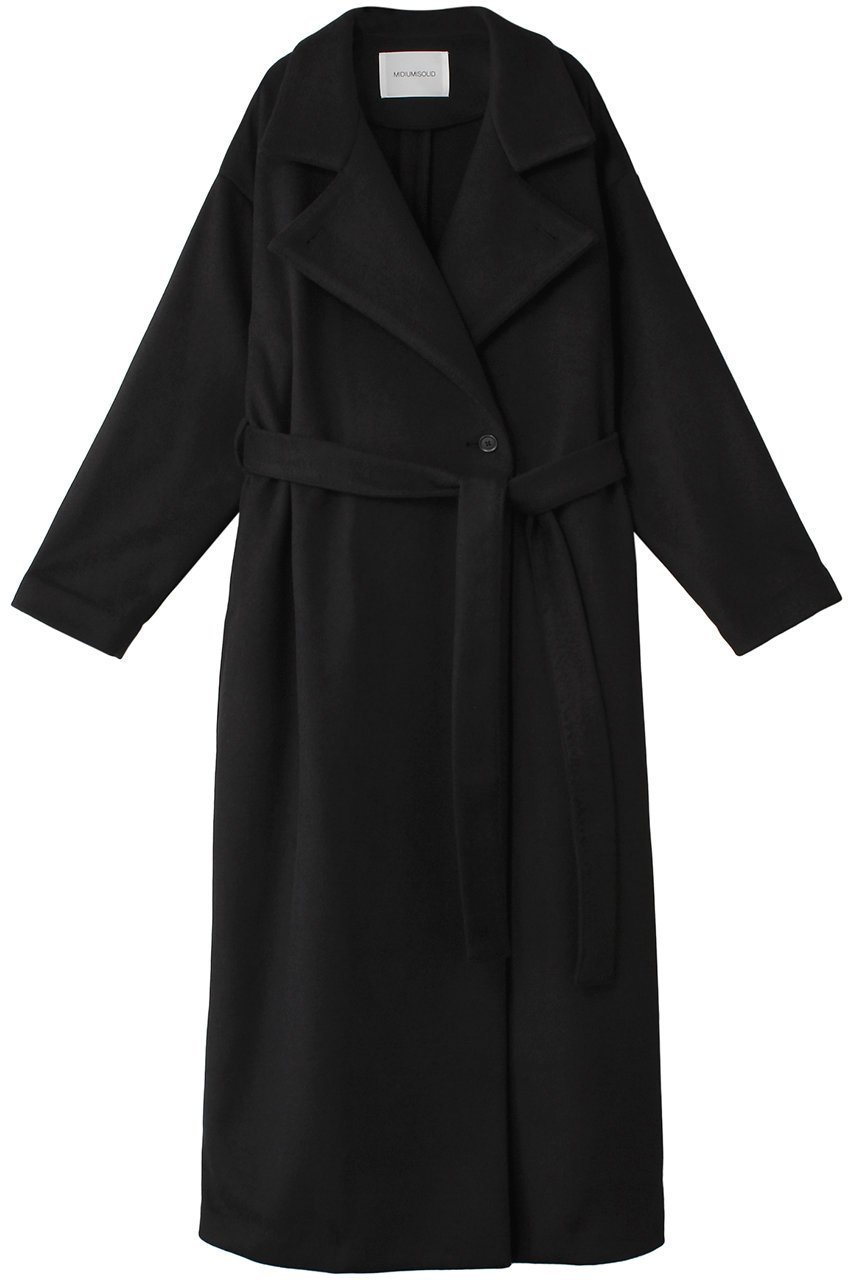 【ミディウミソリッド/MIDIUMISOLID】のlong CT with belt.M コート インテリア・キッズ・メンズ・レディースファッション・服の通販 founy(ファニー) ファッション Fashion レディースファッション Fashion for Women アウター Coat / Outerwear Collection コート・ロングコート・ピーコート Long Coats, Peacoats & More ロング Long, Long-Length black|ID: prp329100004308169 ipo3291000000032936117
