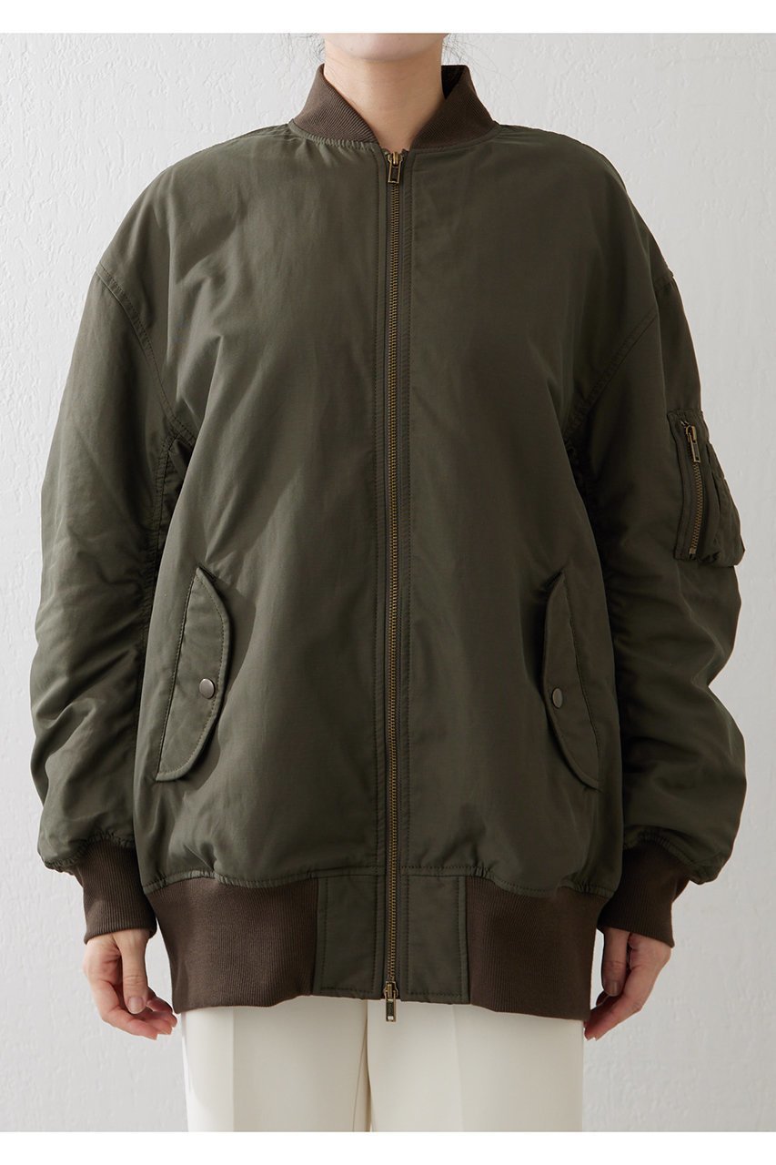 【ウィムガゼット/Whim Gazette】のナイロンツイルMA-1 人気、トレンドファッション・服の通販 founy(ファニー) 　ファッション　Fashion　レディースファッション　Fashion for Women　アウター　Coat / Outerwear Collection　レディースジャケット・軽アウター　Jackets　ブルゾンジャケット・スポーティアウター　Blouson Jackets　MA-1ジャケット　MA-1 Bomber Jackets / Flight Jackets　おすすめ　Recommended / Our Picks　ショルダー　Shoulder, Shoulder Strap　ジャケット　Jacket, Outerwear　ドロップ　Drop Shoulder, Dropped Style　バランス　Balance, Style Balance　フェミニン　Feminine, Girly　フォルム　Silhouette, Form　ブルゾン　Blouson, Bomber Jacket　ボトム　Bottoms, Lower Wear　ミックス　Mix, Mixed Style　リラックス　Relax, Relaxed Fit　エレガント 上品　Elegant　other-2|ID: prp329100004308182 ipo3291000000032911831