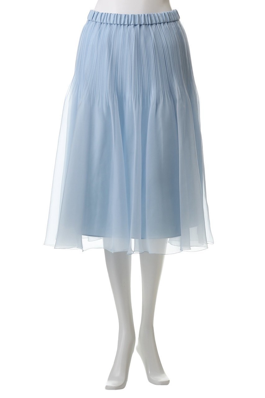 【アルアバイル/allureville】のシアーランダムプリーツスカート 人気、トレンドファッション・服の通販 founy(ファニー) 　ファッション　Fashion　レディースファッション　Fashion for Women　スカート　Skirts　プリーツスカート / 上品フェミニンスタイル　Pleated Skirts　おすすめ　Recommended / Our Picks　オーガンジー　Organza Fabric　シアー　Sheer, See-Through　シフォン　Chiffon, Lightweight Fabric　チュニック　Tunic, Long Top　トレンド　Trend, Trending Now　フェミニン　Feminine, Girly　プリーツ　Pleats, Pleated　エレガント 上品　Elegant　再入荷　Restock / Back in Stock　春　Spring　other-2|ID: prp329100004308201 ipo3291000000035052028
