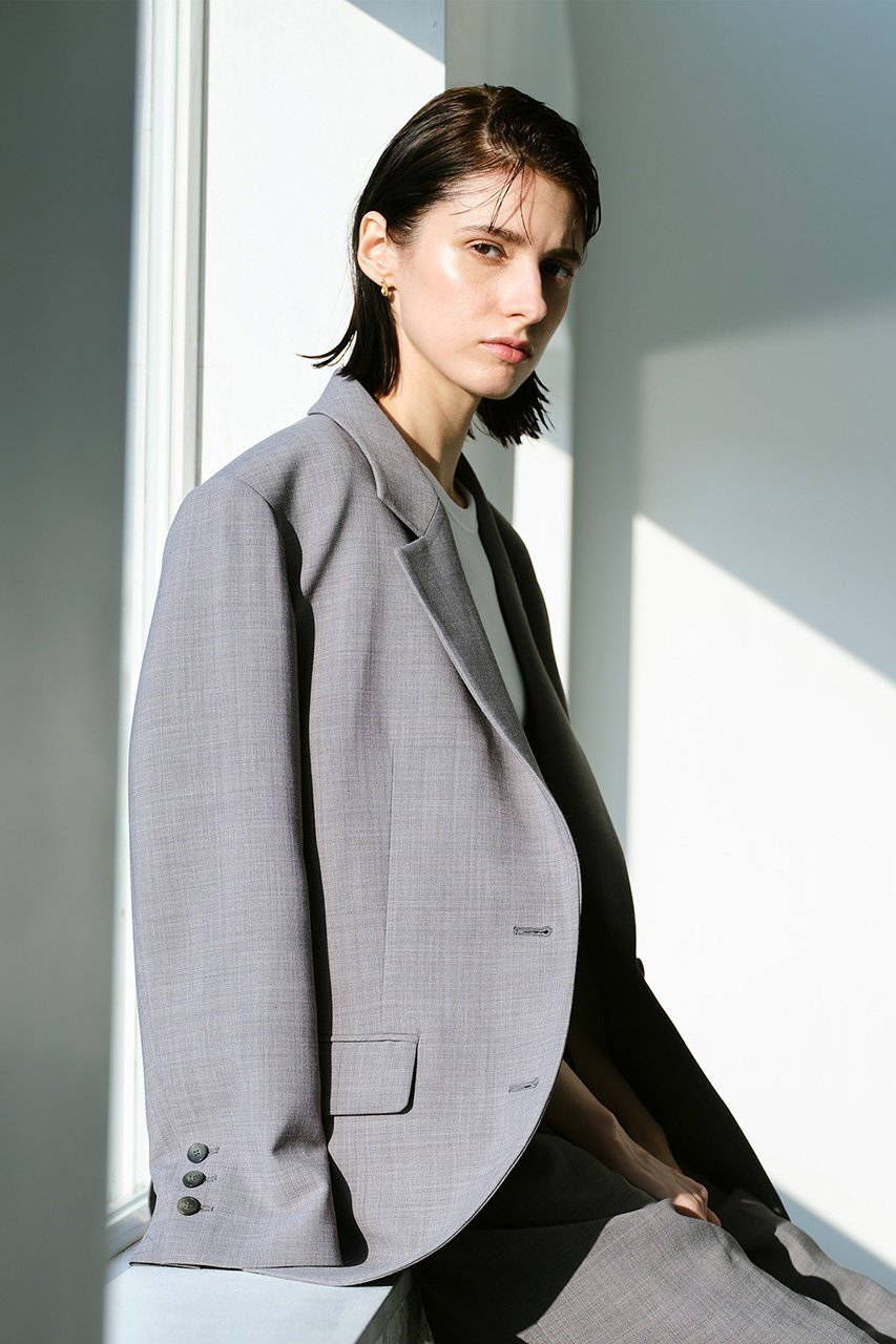 【アルアバイル/allureville】の平二重織テーラー2Bジャケット 人気、トレンドファッション・服の通販 founy(ファニー) 　ファッション　Fashion　レディースファッション　Fashion for Women　アウター　Coat / Outerwear Collection　レディースジャケット・軽アウター　Jackets　ジャケット　Jacket, Outerwear　ストレッチ　Stretch, Stretchy Fabric　セットアップ　Set-Up, Coordinated Outfit　トレンド　Trend, Trending Now　ハーフ　Half, Half-Length　マニッシュ　Mannish, Boyish　再入荷　Restock / Back in Stock　other-3|ID: prp329100004308203 ipo3291000000032809955