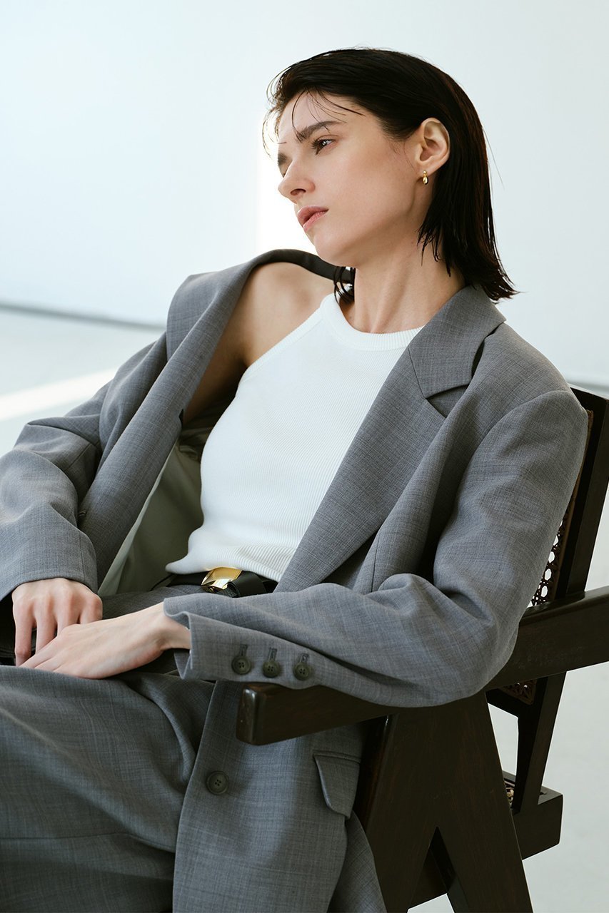 【アルアバイル/allureville】の平二重織テーラー2Bジャケット 人気、トレンドファッション・服の通販 founy(ファニー) 　ファッション　Fashion　レディースファッション　Fashion for Women　アウター　Coat / Outerwear Collection　レディースジャケット・軽アウター　Jackets　ジャケット　Jacket, Outerwear　ストレッチ　Stretch, Stretchy Fabric　セットアップ　Set-Up, Coordinated Outfit　トレンド　Trend, Trending Now　ハーフ　Half, Half-Length　マニッシュ　Mannish, Boyish　再入荷　Restock / Back in Stock　other-4|ID: prp329100004308203 ipo3291000000032809956