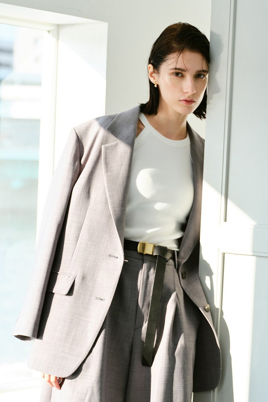 【アルアバイル/allureville】の平二重織テーラー2Bジャケット 人気、トレンドファッション・服の通販 founy(ファニー) 　ファッション　Fashion　レディースファッション　Fashion for Women　アウター　Coat / Outerwear Collection　レディースジャケット・軽アウター　Jackets　ジャケット　Jacket, Outerwear　ストレッチ　Stretch, Stretchy Fabric　セットアップ　Set-Up, Coordinated Outfit　トレンド　Trend, Trending Now　ハーフ　Half, Half-Length　マニッシュ　Mannish, Boyish　再入荷　Restock / Back in Stock　other-6|ID: prp329100004308203 ipo3291000000032809958