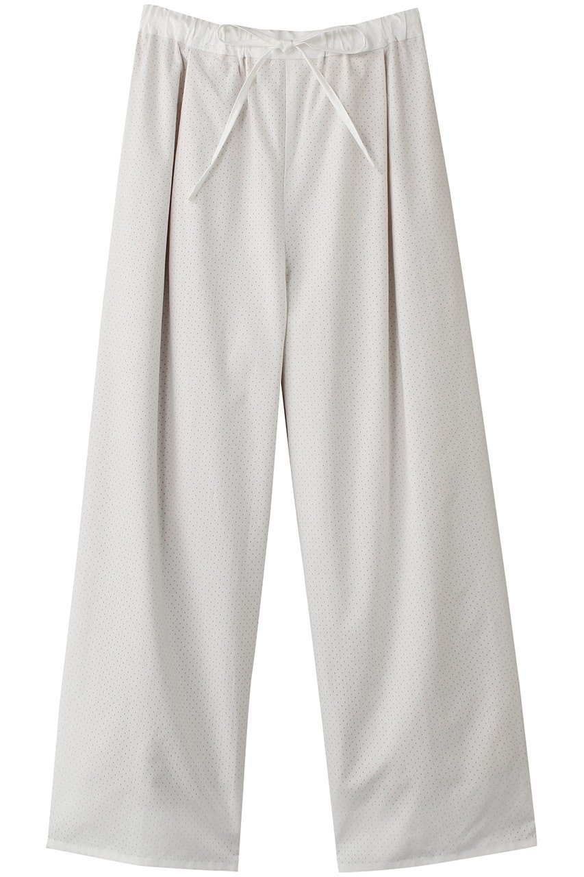 【ミズイロ インド/mizuiro ind】のperforated easy PT パンツ インテリア・キッズ・メンズ・レディースファッション・服の通販 founy(ファニー) 　ファッション　Fashion　レディースファッション　Fashion for Women　パンツ　Pants & Trousers　シンプル　Simple, Minimal　ドット　Polka Dot, Dot Pattern　ワイド　Wide, Wide Fit　off white|ID: prp329100004308205 ipo3291000000032915485