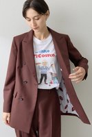 【ウィムガゼット/Whim Gazette】のダブルジャケット 人気、トレンドファッション・服の通販 founy(ファニー) ファッション Fashion レディースファッション Fashion for Women アウター Coat / Outerwear Collection レディースジャケット・軽アウター Jackets オックス Oxford Fabric クラシカル Classical, Vintage-Inspired クラシック Classic, Timeless Style ジャケット Jacket, Outerwear ストライプ Stripe, Striped Pattern ダブル Double, Double-Breasted モダン Modern, Contemporary リップ Lip, Lip Motif エレガント 上品 Elegant |ID:prp329100004308207