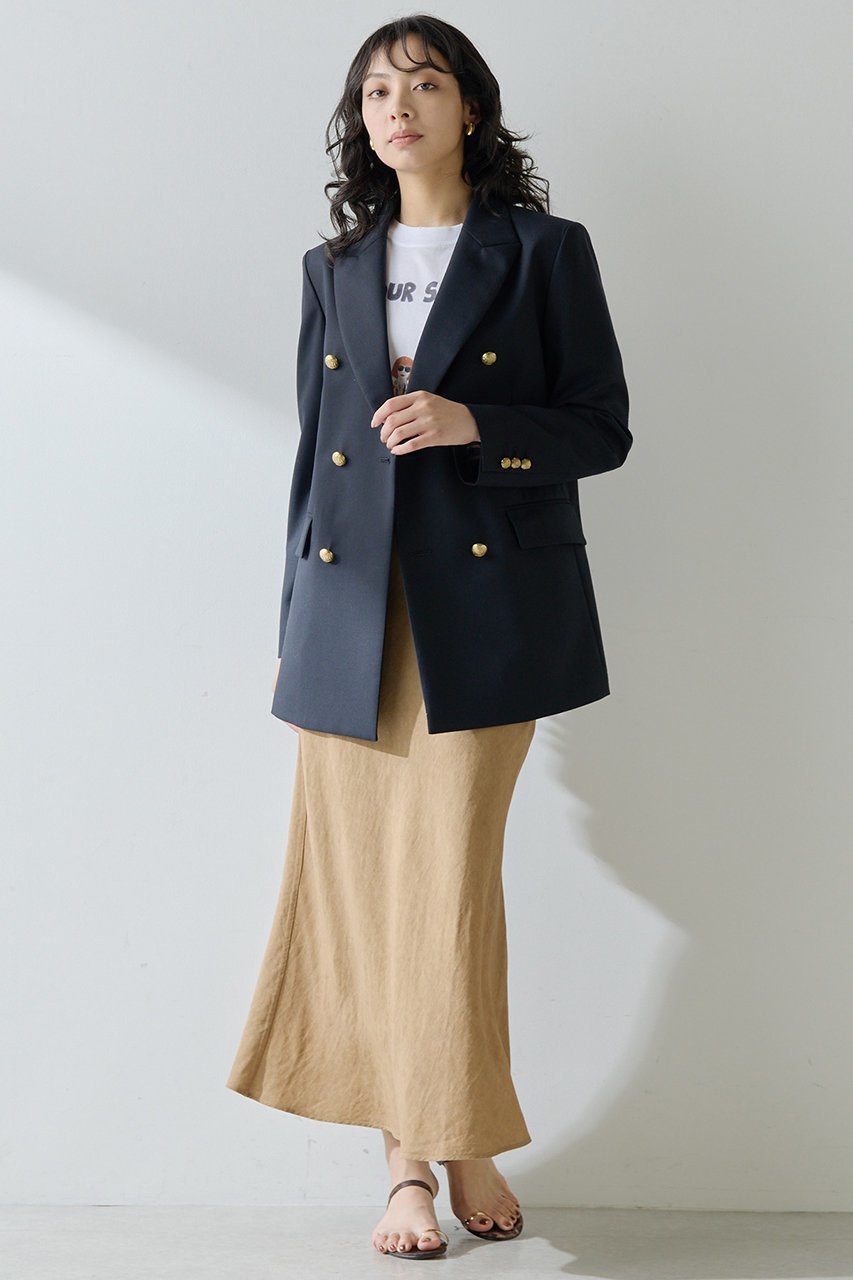 【ウィムガゼット/Whim Gazette】のダブルジャケット 人気、トレンドファッション・服の通販 founy(ファニー) 　ファッション　Fashion　レディースファッション　Fashion for Women　アウター　Coat / Outerwear Collection　レディースジャケット・軽アウター　Jackets　オックス　Oxford Fabric　クラシカル　Classical, Vintage-Inspired　クラシック　Classic, Timeless Style　ジャケット　Jacket, Outerwear　ストライプ　Stripe, Striped Pattern　ダブル　Double, Double-Breasted　モダン　Modern, Contemporary　リップ　Lip, Lip Motif　エレガント 上品　Elegant　other-6|ID: prp329100004308207 ipo3291000000035795717