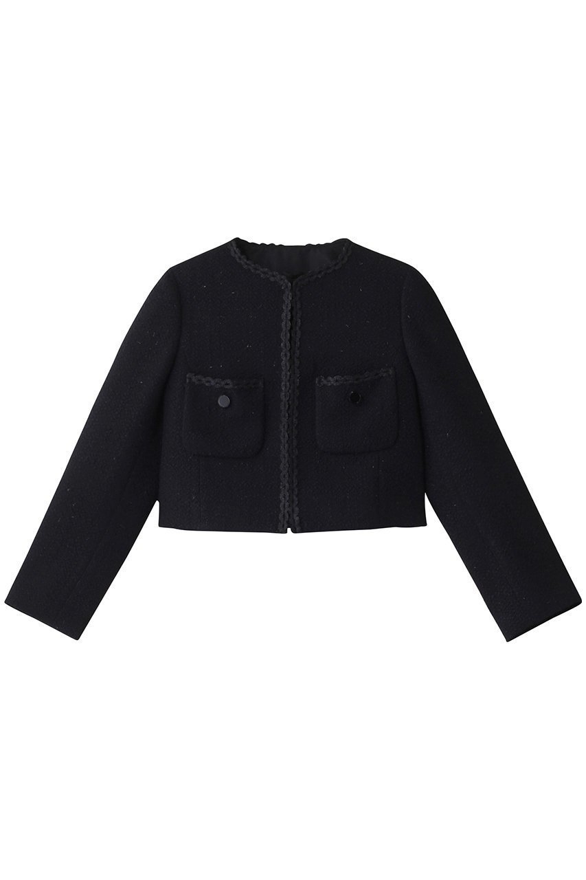 【アナイ/ANAYI】のラメスラブツィードショートジャケット インテリア・キッズ・メンズ・レディースファッション・服の通販 founy(ファニー) 　ファッション　Fashion　レディースファッション　Fashion for Women　アウター　Coat / Outerwear Collection　レディースジャケット・軽アウター　Jackets　おすすめ　Recommended / Our Picks　イタリア　Italy　ショート　Short, Short Length　シルバー　Silver, Metallic Silver　ジャケット　Jacket, Outerwear　セットアップ　Set-Up, Coordinated Outfit　ツイード　Twill, Twill Weave　パーティ　Party, Party Style　ランダム　Random, Irregular　無地　Plain, Solid Color　ネイビー|ID: prp329100004308218 ipo3291000000032932806