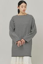【カレンソロジー/Curensology】のサイドジップボーダーニットプルオーバー ブラック|ID: prp329100004308223 ipo3291000000032613232