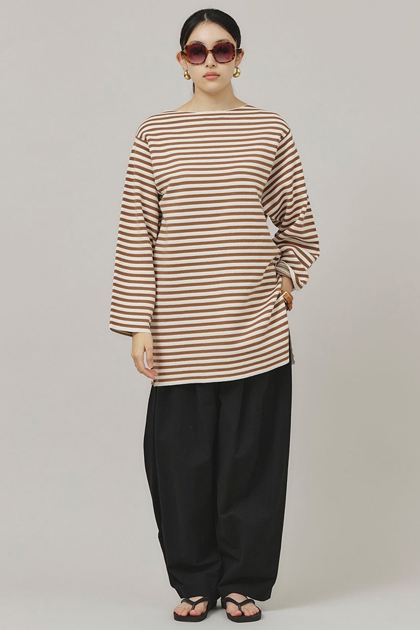 【カレンソロジー/Curensology】のサイドジップボーダーニットプルオーバー 人気、トレンドファッション・服の通販 founy(ファニー) 　ファッション　Fashion　レディースファッション　Ladies' Fashion Online　トップス・カットソー　Tops/Tshirt　ニット　Knit Tops　プルオーバー　Pullover　イレギュラー　Irregular　バランス　Balance　ベーシック　Basic　ボーダー　Border　エレガント 上品　Elegant　再入荷　Restock/Back In Stock/Re Arrival　other-6|ID: prp329100004308223 ipo3291000000032613238