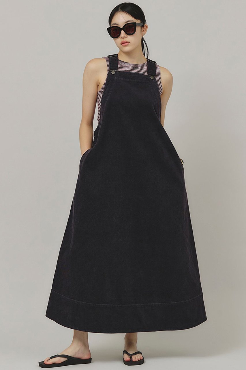 【カレンソロジー/Curensology】の〈&RC〉アンティークコールサロペット インテリア・キッズ・メンズ・レディースファッション・服の通販 founy(ファニー) 　ファッション　Fashion　レディースファッション　Fashion for Women　ワンピース　Dresses　チュニック　Tunic Tops & Dresses　サロペット&オールインワン　Dungarees & Jumpsuit Styles　アンティーク　Antique-Inspired　シンプル　Simple, Minimal　スタイリッシュ　Stylish, Fashionable　チュニック　Tunic, Long Top　ポケット　Pocket, Pocket Detail　ロング　Long, Long-Length　ヴィンテージ　Vintage Style　ネイビー|ID: prp329100004308225 ipo3291000000032878365