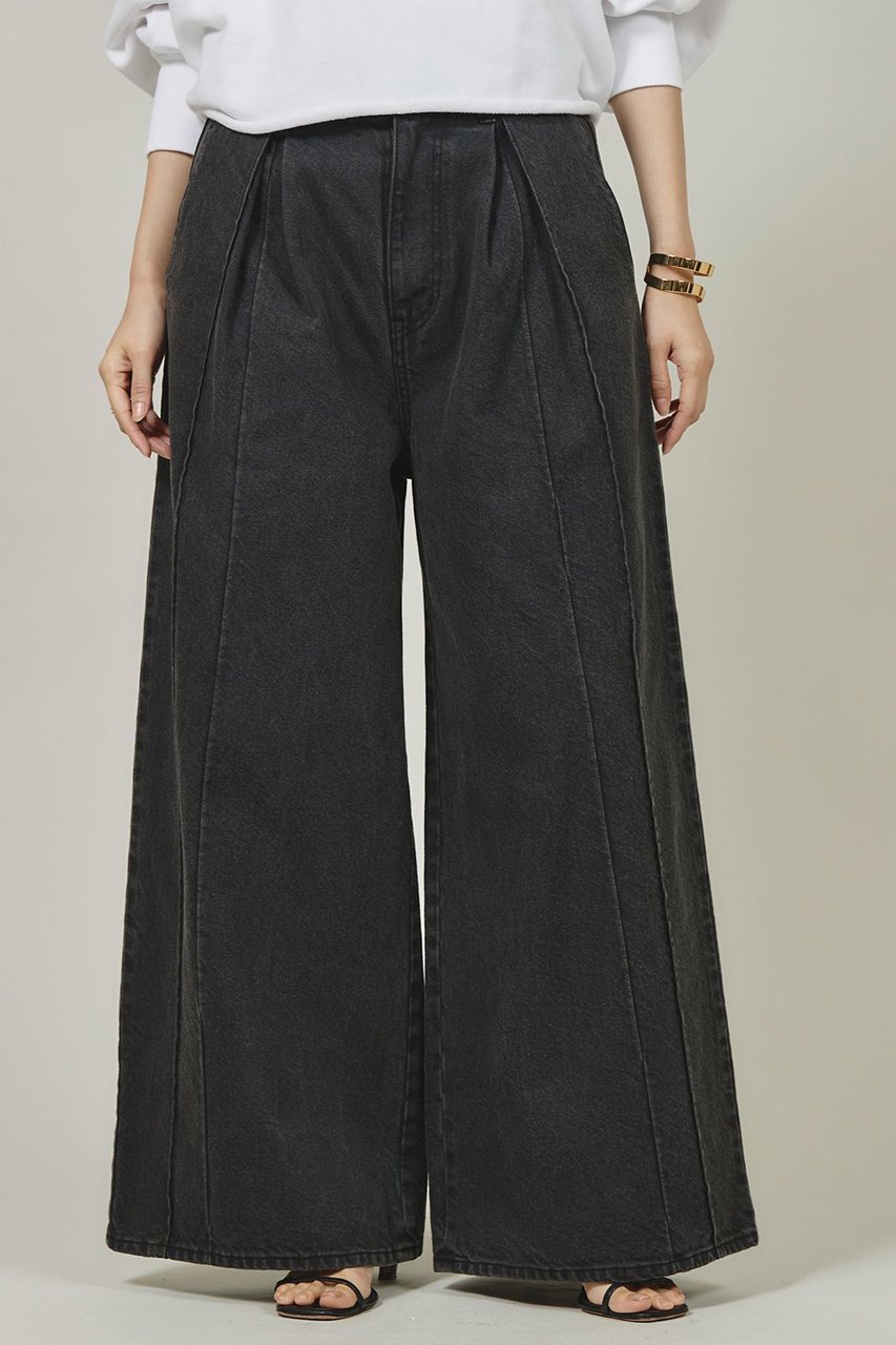 【カレンソロジー/Curensology】のタックデニムパンツ 人気、トレンドファッション・服の通販 founy(ファニー) 　ファッション　Fashion　レディースファッション　Fashion for Women　パンツ　Pants & Trousers　デニムパンツ・ジーンズ・美脚デニム　Denim Jeans & Pants　インディゴ　Indigo Denim　デニム　Denim, Jeans Material　ポケット　Pocket, Pocket Detail　リラックス　Relax, Relaxed Fit　ループ　Loop, Loop Knit　ワイド　Wide, Wide Fit　 other-1|ID: prp329100004308231 ipo3291000000032613251