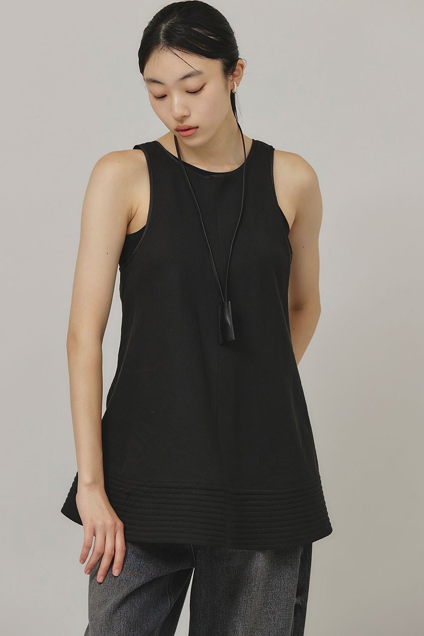【カレンソロジー/Curensology】のフレアーブラウス 人気、トレンドファッション・服の通販 founy(ファニー) 　ファッション　Fashion　レディースファッション　Ladies' Fashion Online　トップス・カットソー　Tops/Tshirt　キャミソール / ノースリーブ　No Sleeves　シャツ/ブラウス　Shirts/Blouses　キルティング　Quilting　サテン　Satin　サマー　Summer　スタイリッシュ　Stylish　ノースリーブ　No Sleeve　リラックス　Relax　再入荷　Restock/Back In Stock/Re Arrival　 other-1|ID: prp329100004308232 ipo3291000000032613261