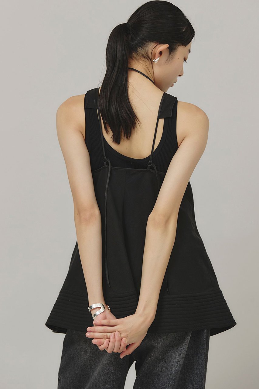 【カレンソロジー/Curensology】のフレアーブラウス 人気、トレンドファッション・服の通販 founy(ファニー) 　ファッション　Fashion　レディースファッション　Ladies' Fashion Online　トップス・カットソー　Tops/Tshirt　キャミソール / ノースリーブ　No Sleeves　シャツ/ブラウス　Shirts/Blouses　キルティング　Quilting　サテン　Satin　サマー　Summer　スタイリッシュ　Stylish　ノースリーブ　No Sleeve　リラックス　Relax　再入荷　Restock/Back In Stock/Re Arrival　other-5|ID: prp329100004308232 ipo3291000000032613266