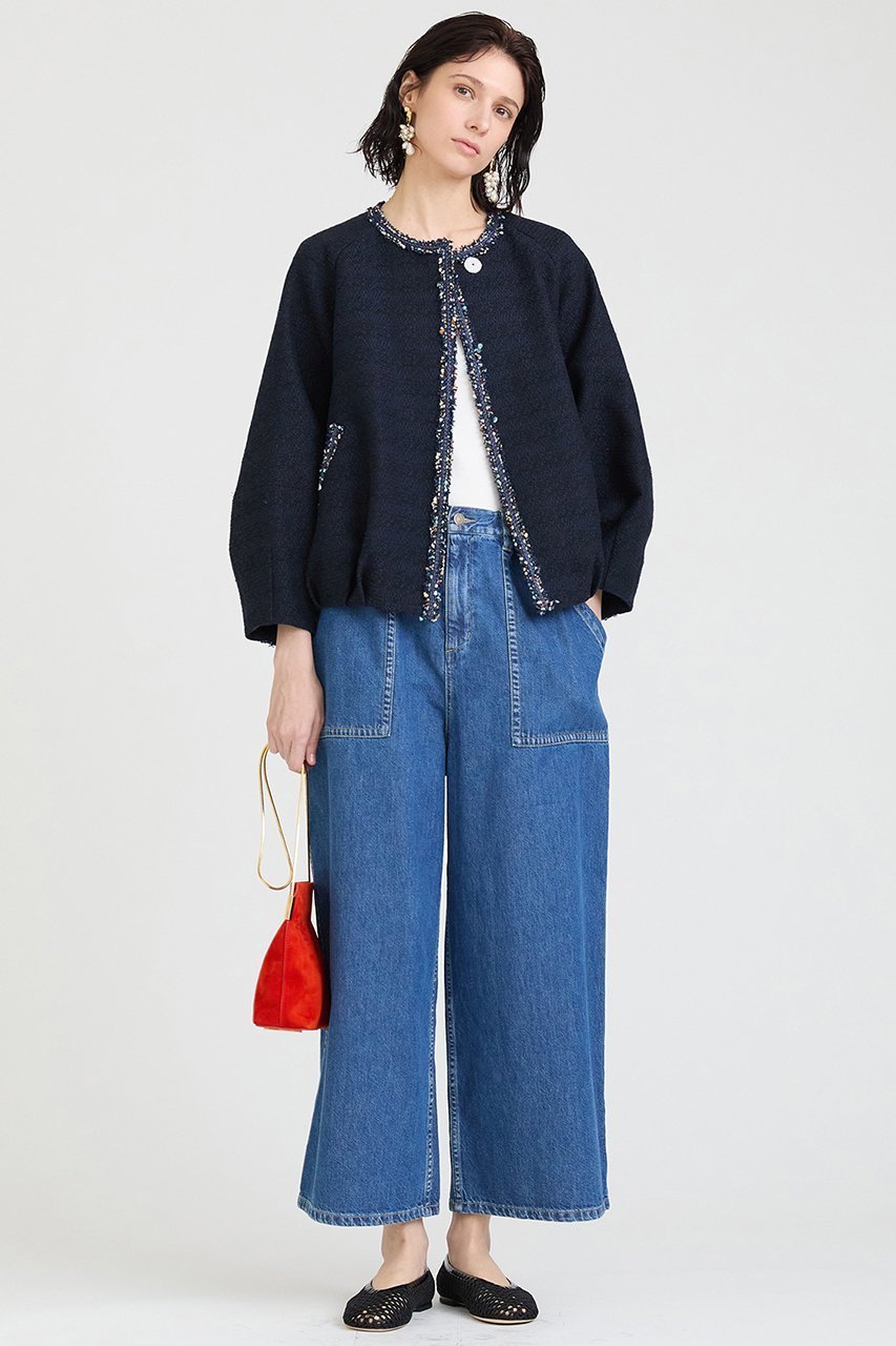 【ハウス オブ ロータス/HOUSE OF LOTUS】の9オンスデニムベイカーパンツ 人気、トレンドファッション・服の通販 founy(ファニー) 　ファッション　Fashion　レディースファッション　Fashion for Women　パンツ　Pants & Trousers　デニムパンツ・ジーンズ・美脚デニム　Denim Jeans & Pants　ストレート　Straight, Straight Cut　デニム　Denim, Jeans Material　ドレープ　Drape, Draping Fabric　パッチ　Patch, Appliqué　ブリーチ　Bleach, Washed Finish　ポケット　Pocket, Pocket Detail　リラックス　Relax, Relaxed Fit　other-6|ID: prp329100004308233 ipo3291000000032756709