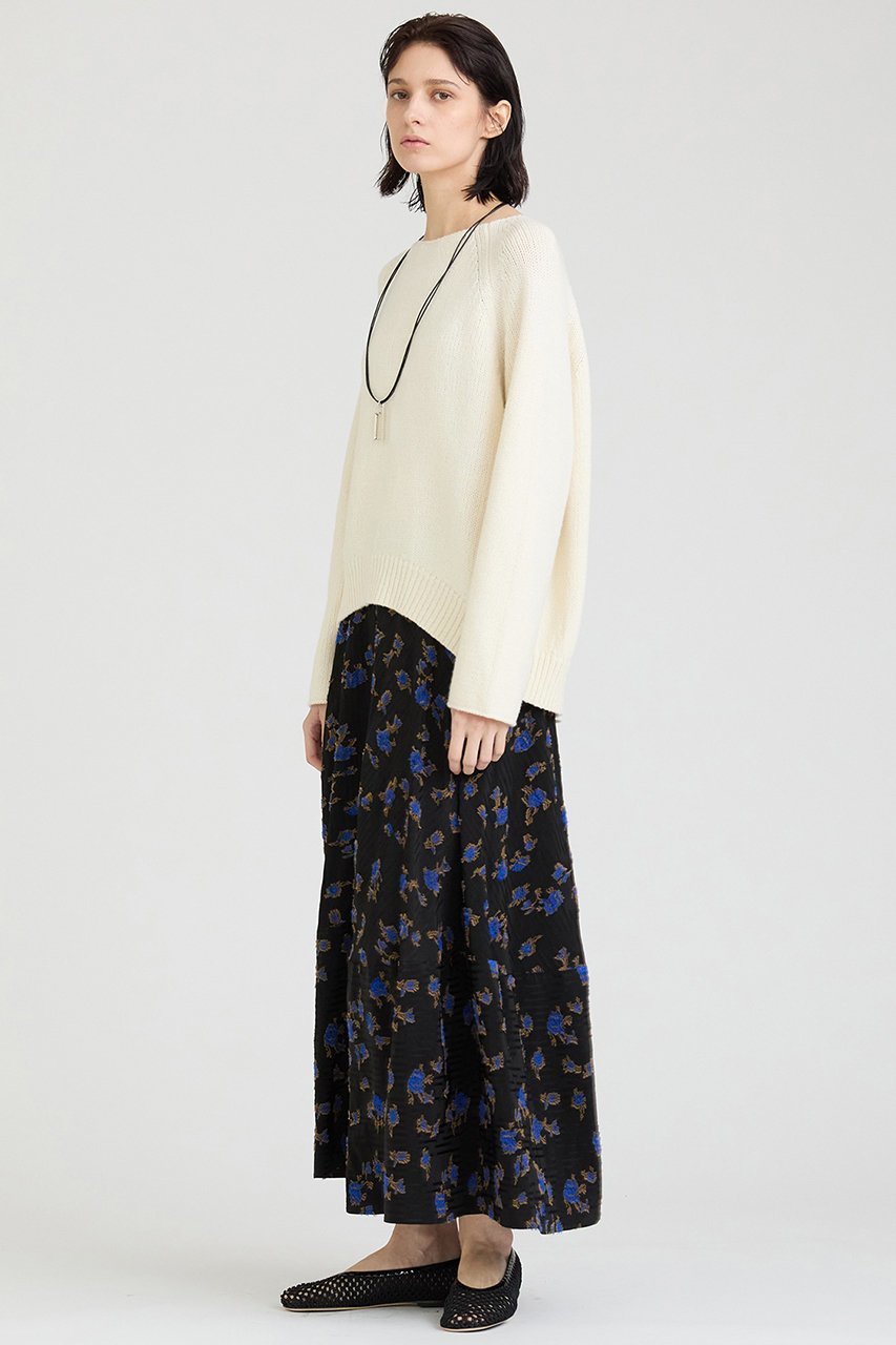 【ハウス オブ ロータス/HOUSE OF LOTUS】のカットジャカードバイヤススカート 人気、トレンドファッション・服の通販 founy(ファニー) 　ファッション　Fashion　レディースファッション　Fashion for Women　スカート　Skirts　ロングスカート　Long Skirts / Maxi & Midi Skirts　ジャカード／ジャガード　Jacquard, Woven Pattern　ストライプ　Stripe, Striped Pattern　バイアス　Bias, Diagonal Cut　フラワー　Flower, Floral　フレア　Flare, Flared　ミックス　Mix, Mixed Style　モチーフ　Motif, Design Theme　ロング　Long, Long-Length　other-5|ID: prp329100004308235 ipo3291000000032826467