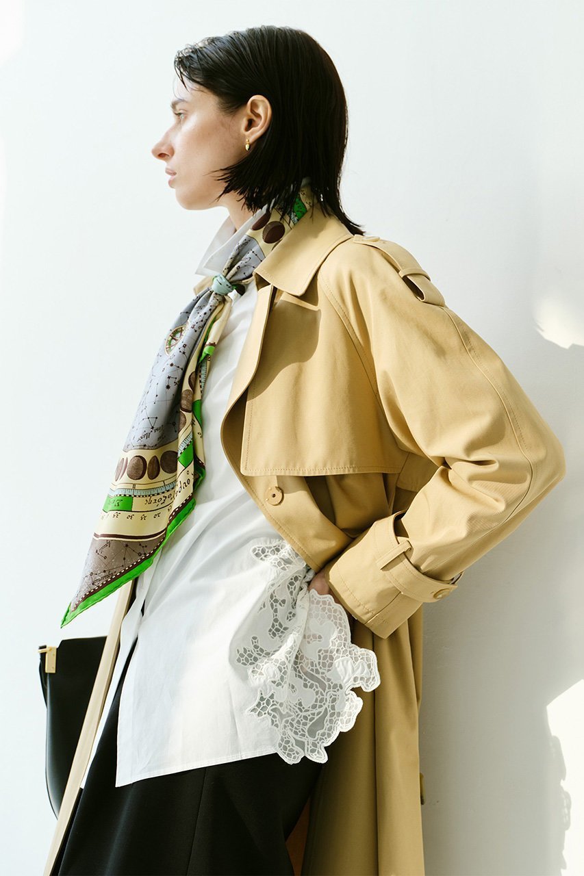 【アルアバイル/allureville】の強撚ツイルトレンチコート 人気、トレンドファッション・服の通販 founy(ファニー) 　ファッション　Fashion　レディースファッション　Fashion for Women　アウター　Coat / Outerwear Collection　コート・ロングコート・ピーコート　Long Coats, Peacoats & More　トレンチコート / 春秋の定番アウター　Trench Coats　おすすめ　Recommended / Our Picks　インナー　Innerwear　スリーブ　Sleeve, Long Sleeve / Short Sleeve　トレンド　Trend, Trending Now　ハーフ　Half, Half-Length　ロング　Long, Long-Length　再入荷　Restock / Back in Stock　other-6|ID: prp329100004308246 ipo3291000000032705760