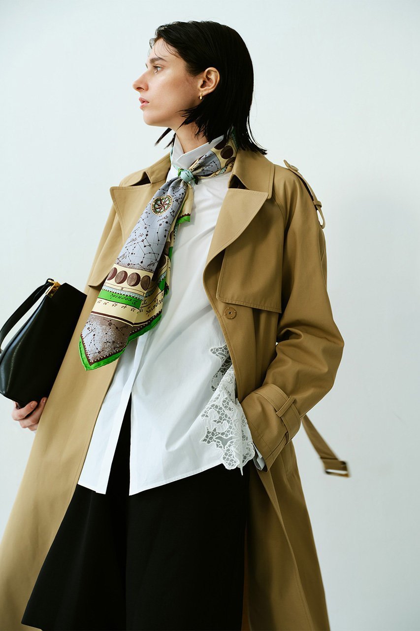 【アルアバイル/allureville】の強撚ツイルトレンチコート 人気、トレンドファッション・服の通販 founy(ファニー) 　ファッション　Fashion　レディースファッション　Fashion for Women　アウター　Coat / Outerwear Collection　コート・ロングコート・ピーコート　Long Coats, Peacoats & More　トレンチコート / 春秋の定番アウター　Trench Coats　おすすめ　Recommended / Our Picks　インナー　Innerwear　スリーブ　Sleeve, Long Sleeve / Short Sleeve　トレンド　Trend, Trending Now　ハーフ　Half, Half-Length　ロング　Long, Long-Length　再入荷　Restock / Back in Stock　other-5|ID: prp329100004308246 ipo3291000000035052021