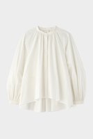 【ル フィル/LE PHIL】のSOLOTEXブロードノーカラーシャツ 人気、トレンドファッション・服の通販 founy(ファニー) ファッション Fashion レディースファッション Fashion for Women トップス・カットソー Cut & Sew Tops シャツ・ブラウス・オフィスカジュアル Elegant Blouses & Button-Ups ギャザー Gathered, Ruffled シンプル Simple, Minimal スリーブ Sleeve, Long Sleeve / Short Sleeve ブロード Broadcloth, Fine Cotton プリーツ Pleats, Pleated ロング Long, Long-Length エレガント 上品 Elegant |ID:prp329100004308251